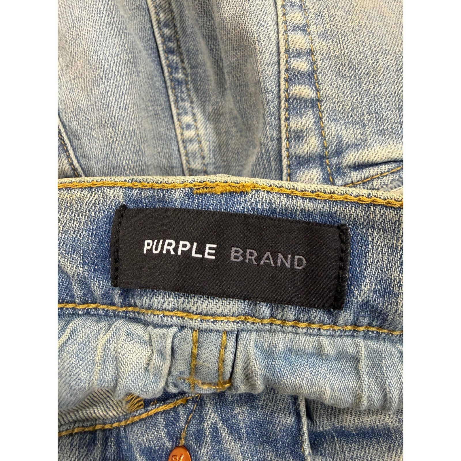 Purple Brand Purple Brand Light Wash Rip Jeans Size US 32 / EU 48 - 3 Thumbnail