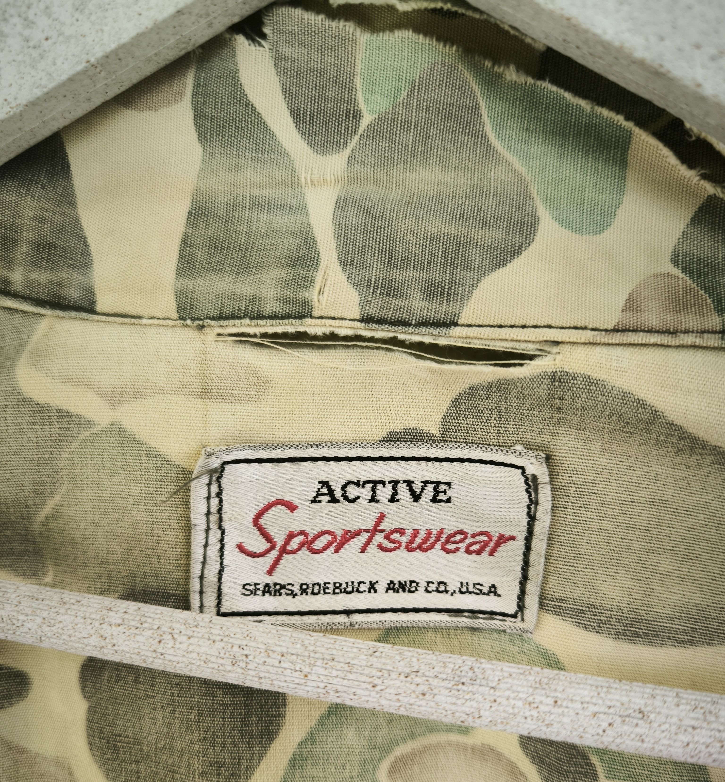 Sears Vtg 70's SEARS, ROEBUCK AND CO duck camo hunting jacket Size US L / EU 52-54 / 3 - 6 Thumbnail