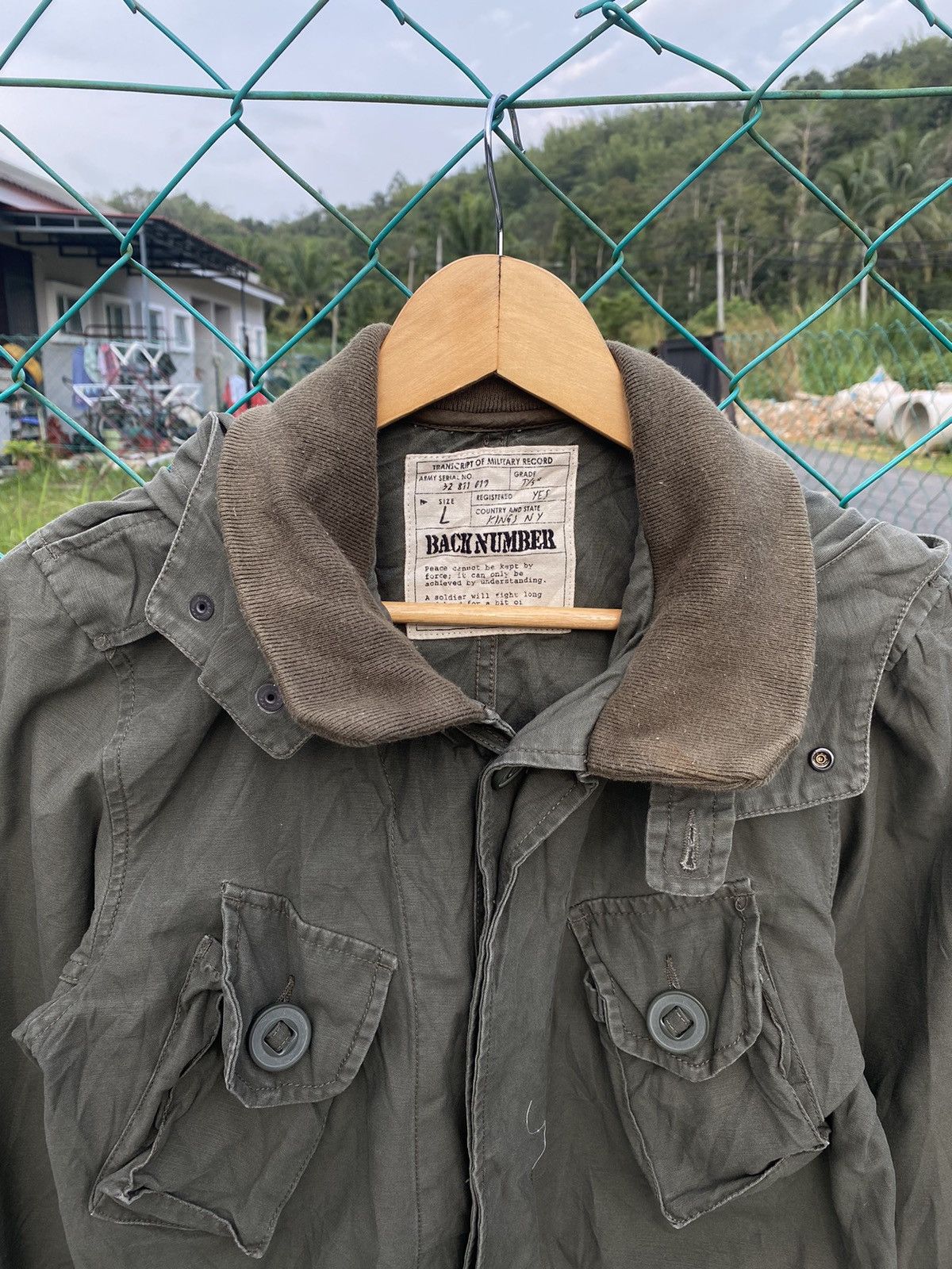 Japanese Brand AW Back Number Parka Jacket Size L / US 10 / IT 46 - 4 Thumbnail