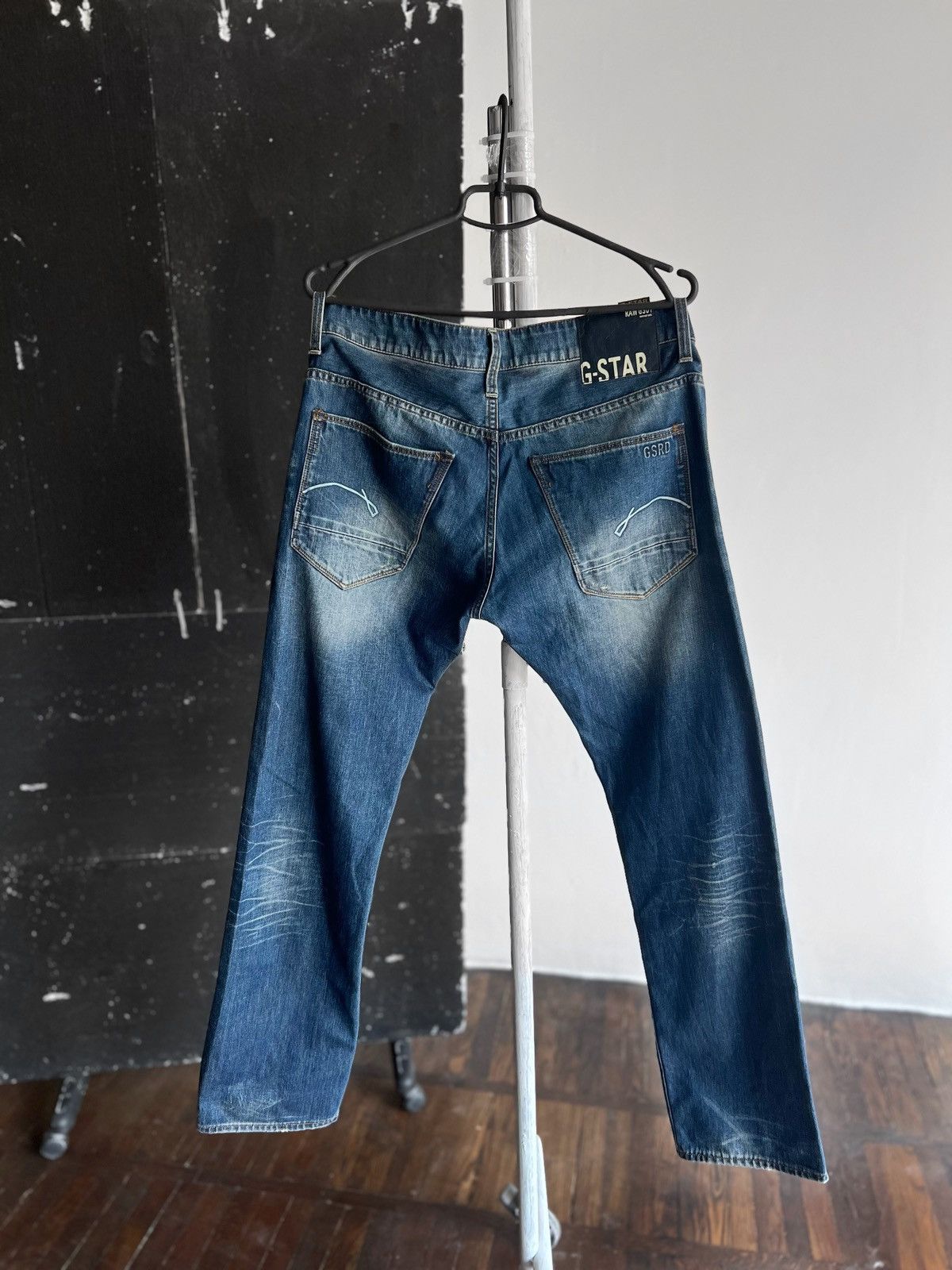 G-Star G-Star Raw Mens Morris Low Straight Blue Jeans Size US 34 / EU 50 - 3 Thumbnail
