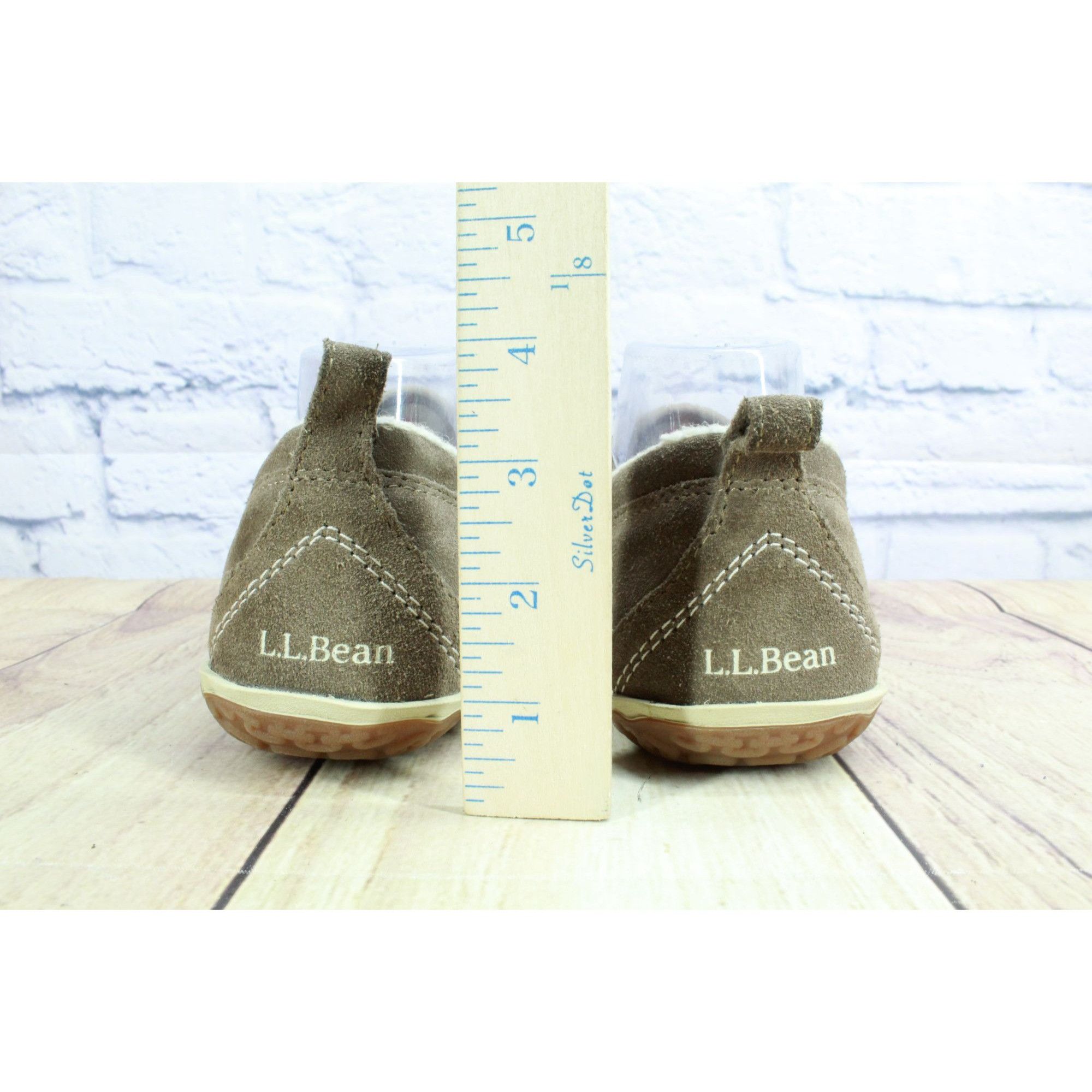 L.L. Bean LL Bean Women's Suede Fleece Mountain Moccasin Slippers Size US 8 / IT 38 - 6 Thumbnail