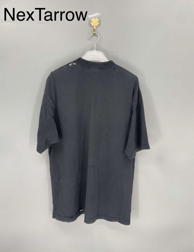 Balenciaga Balenciaga Black Statue of Liberty Short Sleeve T-shirt241 Size US M / EU 48-50 / 2 - 2 Thumbnail