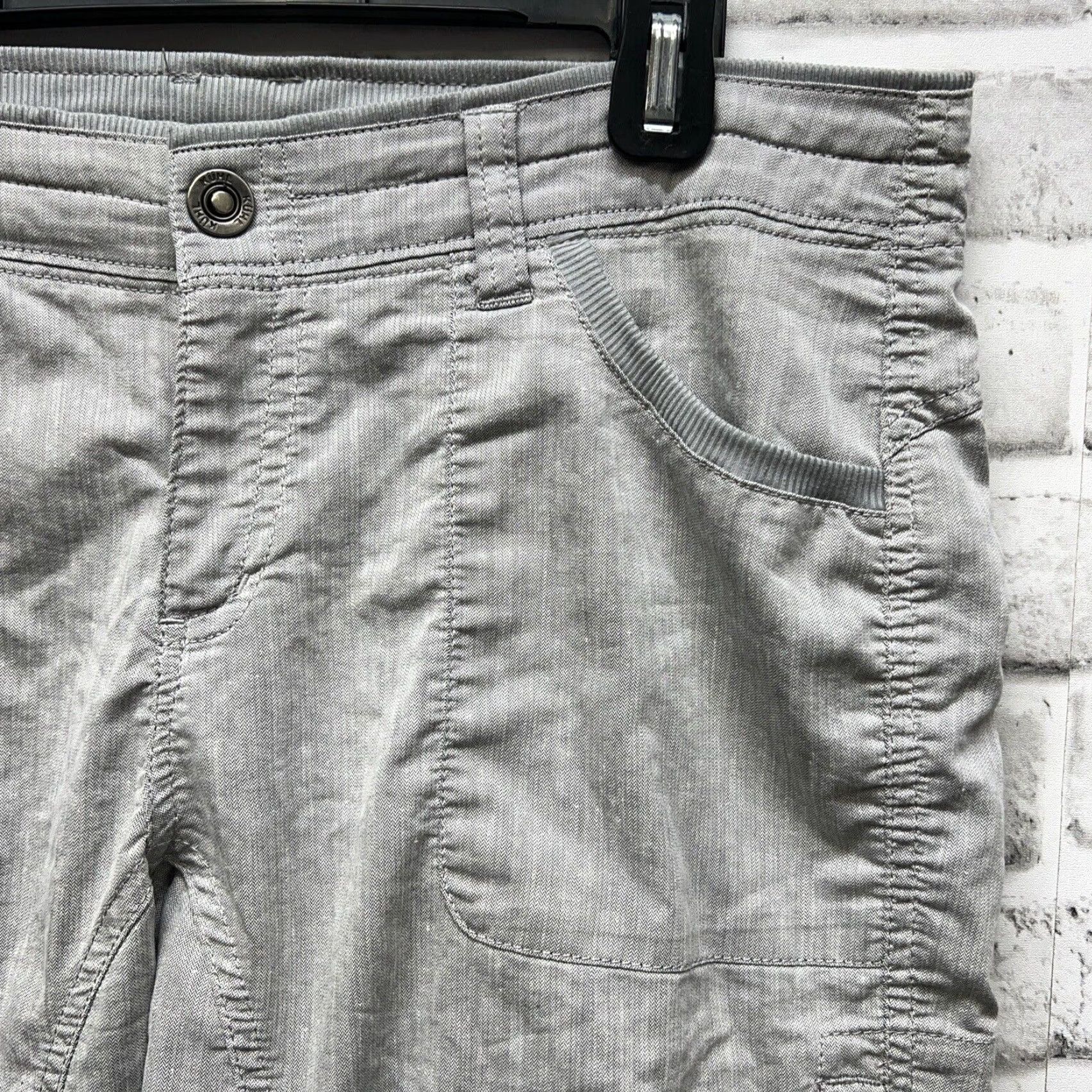 Vintage KUHL Gray Chino Hiking Pants Womens Size 10 31" Inseam Regular Size 32" / US 10 / IT 46 - 2 Thumbnail