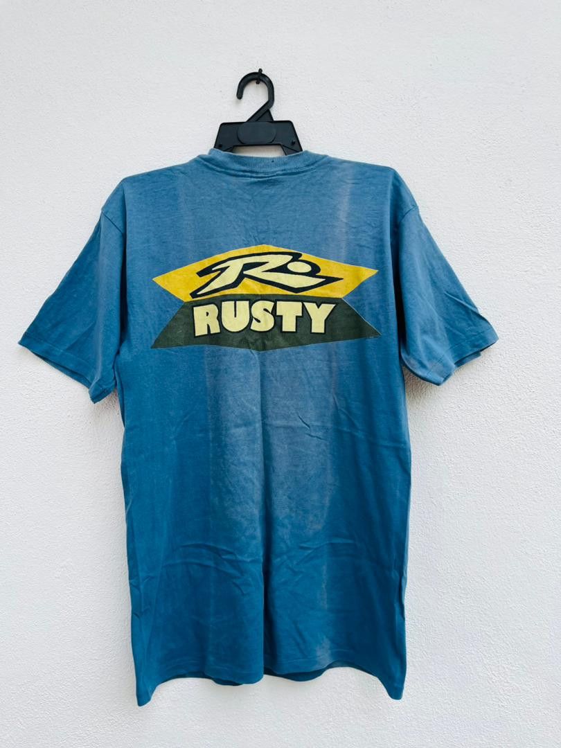 Rusty × Vintage Vintage 90s Rusty Streetwear Fashion Style Shirt Size US M / EU 48-50 / 2 - 1 Thumbnail