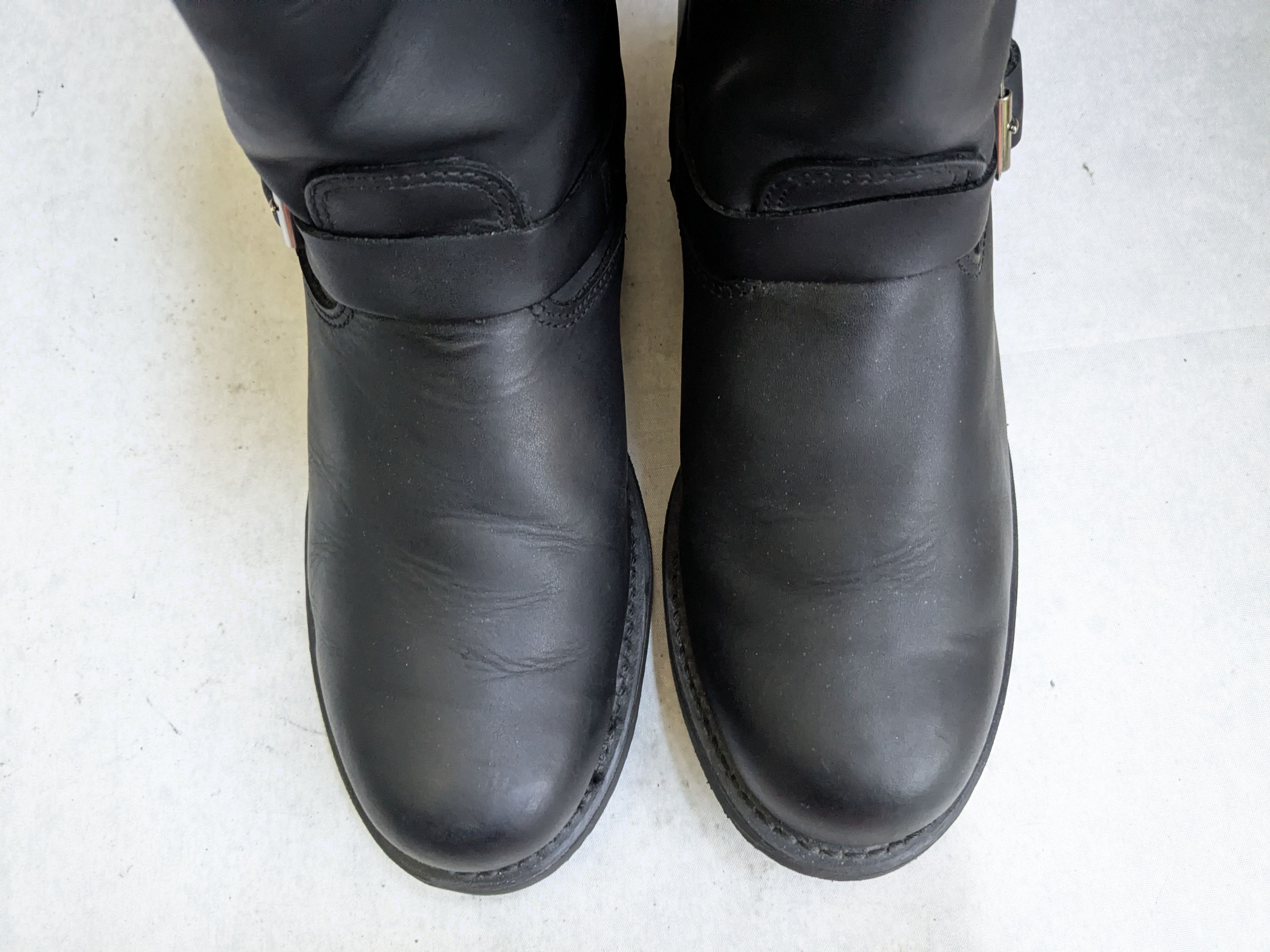 Frye Frye Engineer Boots Black Leather 11 M Buckle Strap Size US 11 / EU 44 - 2 Thumbnail