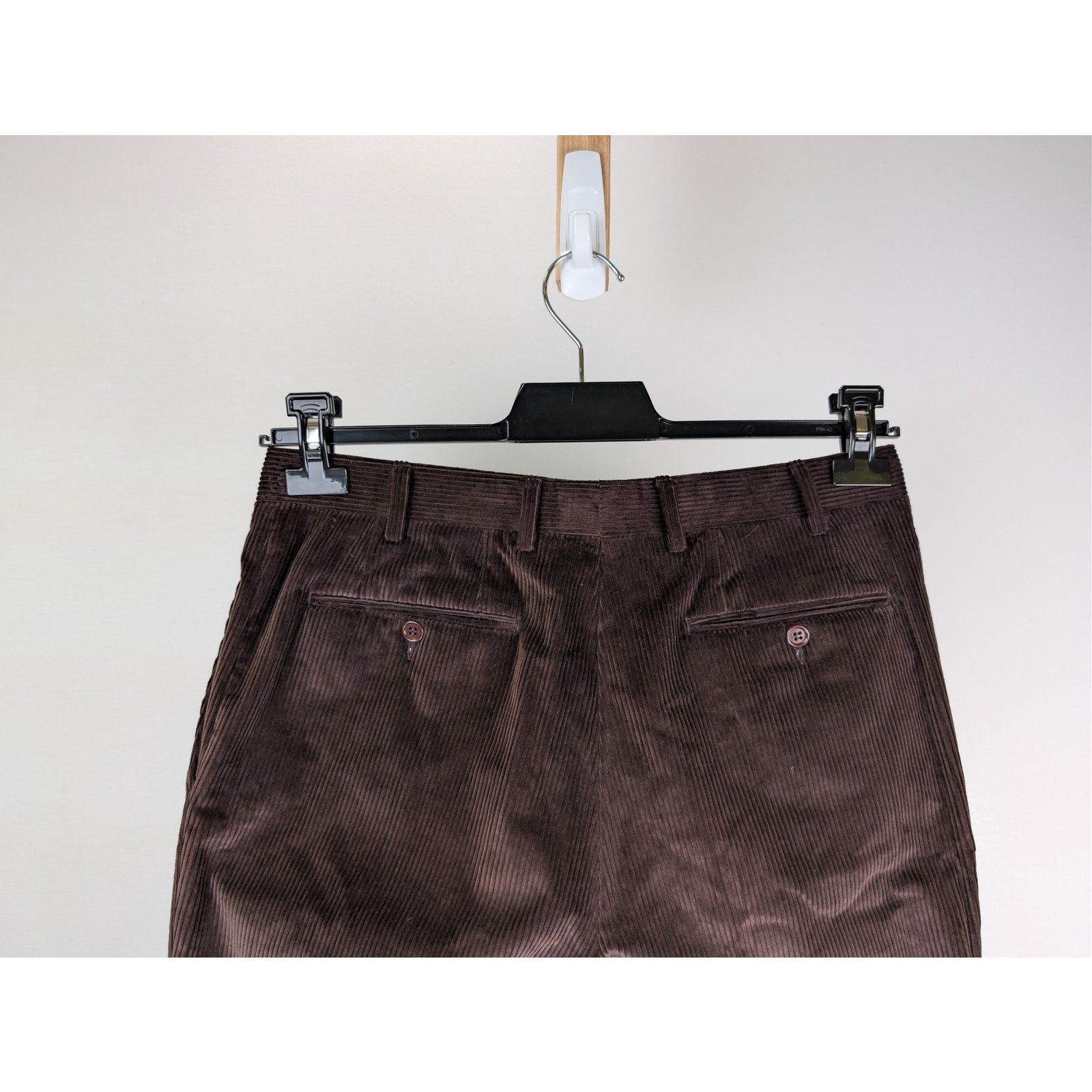 Canali o1rshd1 CC20 Corduroy Stretch Cotton Pants in Chocolate Size US 32 / EU 48 - 12 Thumbnail