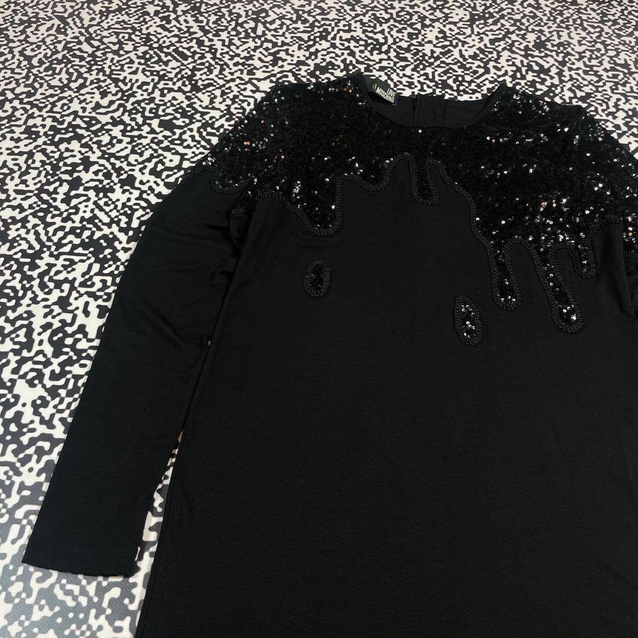 Moschino Vintage Y2K Moschino Luxury Streaks Logo Midi Dress Size S / US 4 / IT 40 - 8 Thumbnail
