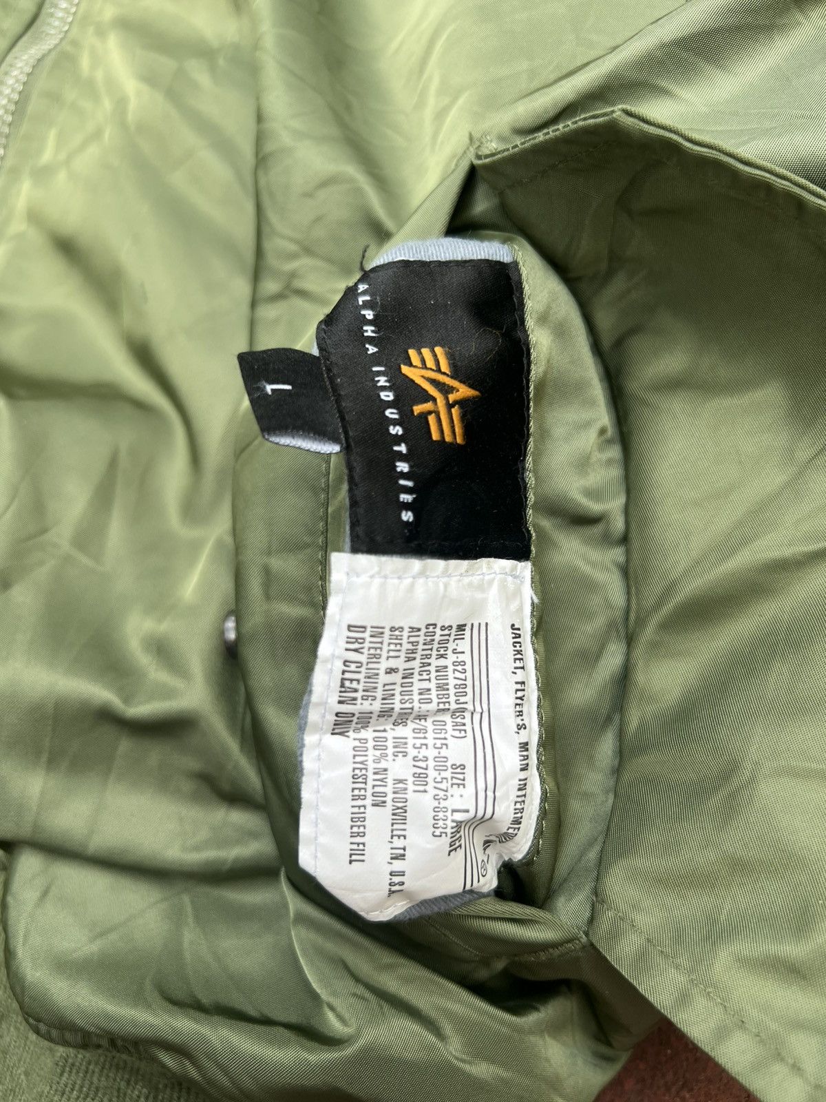 Alpha Industries VERY RARE VINTAGE JACKET FLIGHT BOMBER MA 1 ALPHA INDUSTRIES Size US L / EU 52-54 / 3 - 7 Thumbnail