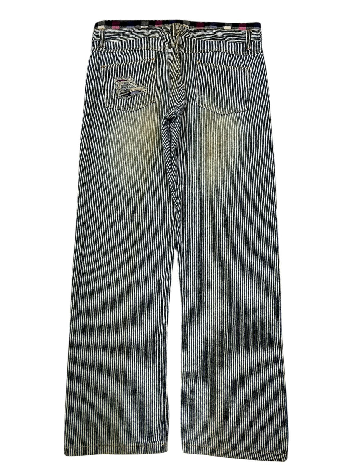 Japanese Brand Japanese Hickory Denim With Punk Motifs Lining Distressed Size US 36 / EU 52 - 3 Thumbnail
