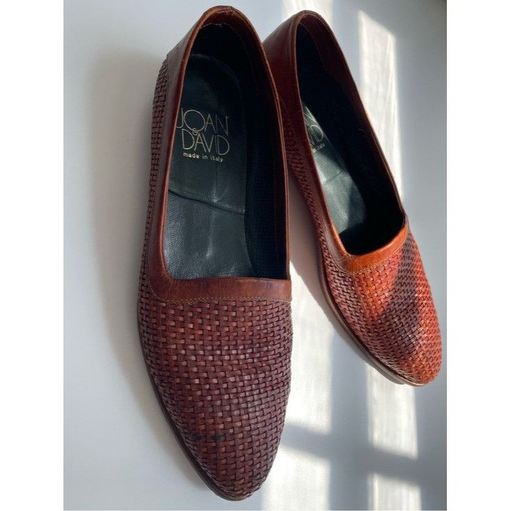 Vintage Vintage Joan & David Woven Leather Loafers Italy 9.5 Huarach Size US 8.5 / IT 38.5 - 10 Thumbnail
