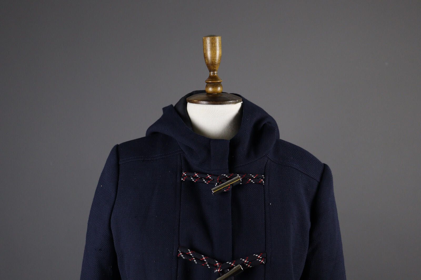 Designer Claudie Pierlot Wool Blue Duffle Coat Winter Jacket Size 40 Size M / US 6-8 / IT 42-44 - 2 Thumbnail