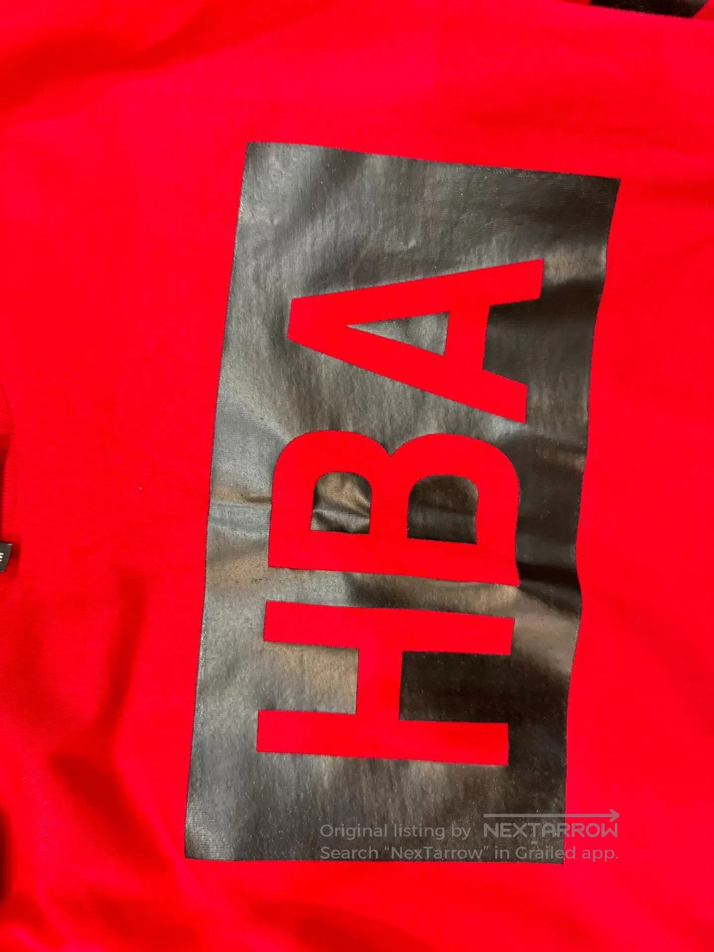 Hood By Air HBA Red Hoodie with Large Graphic. Size US M / EU 48-50 / 2 - 2 Thumbnail