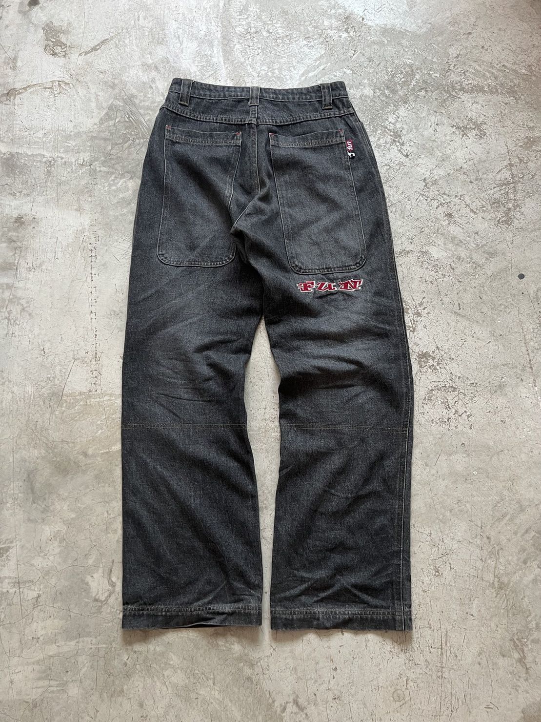 Japanese Brand Fun Denim Big Pocket Pants Size US 29 - 4 Thumbnail