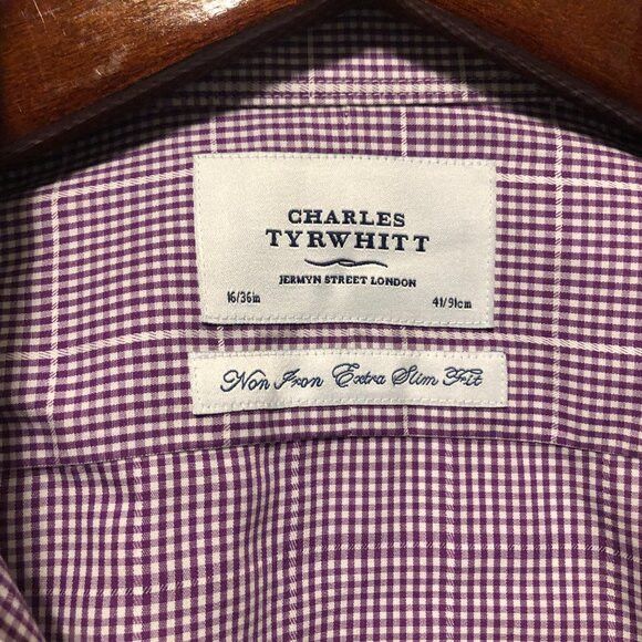 Charles Tyrwhitt CHARLES TYRWHITT MEN'S NEW COTTON DRESS SHIRT SIZE: 16/36 Size US L / EU 52-54 / 3 - 4 Thumbnail