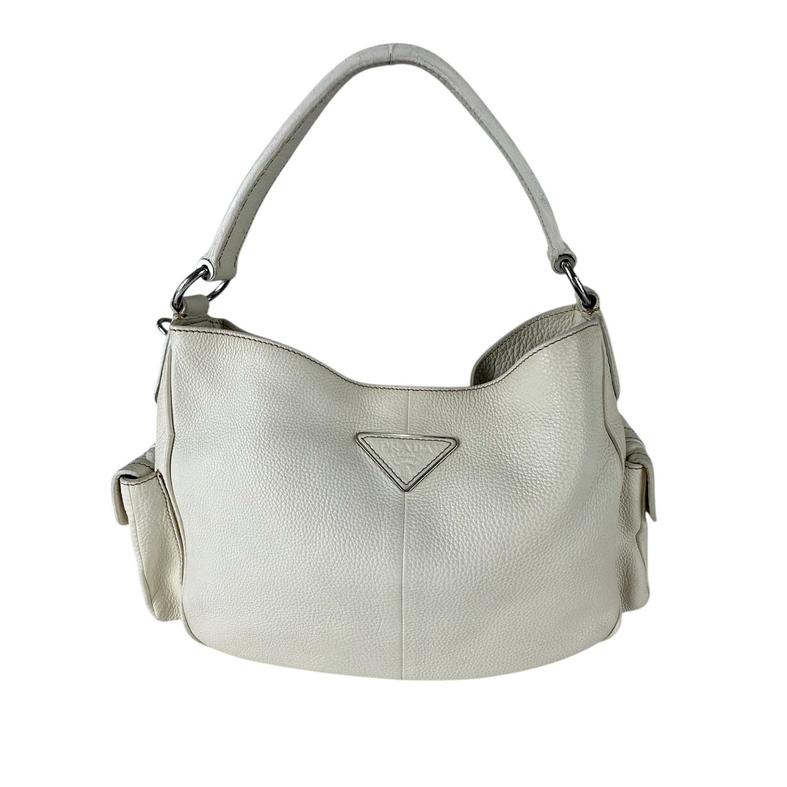 Prada Prada Leather Hobo Bag Size ONE SIZE - 1 Thumbnail