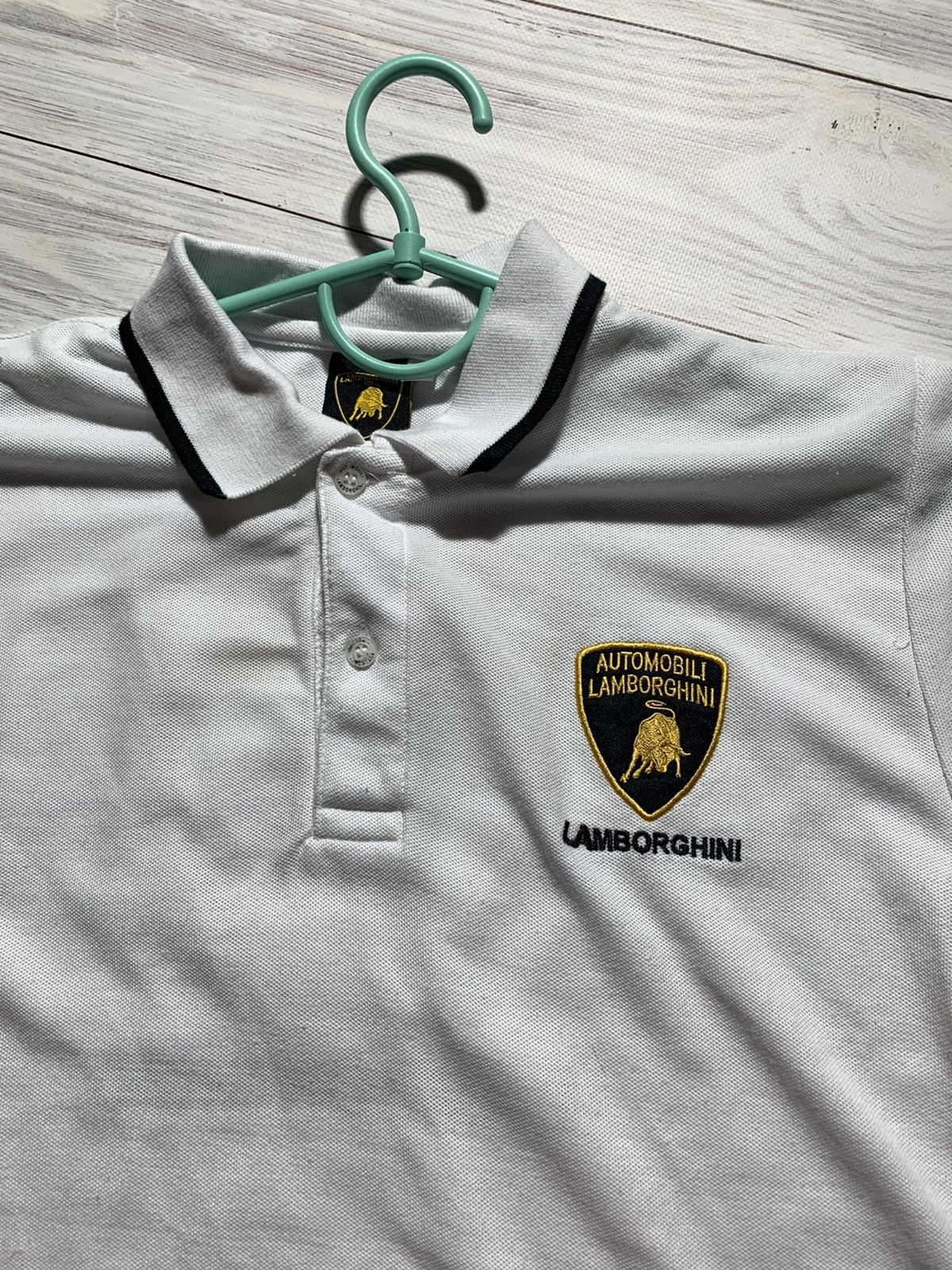 Lamborghini Polo Lamborghini white racing t shirt Size US M / EU 48-50 / 2 - 3 Thumbnail