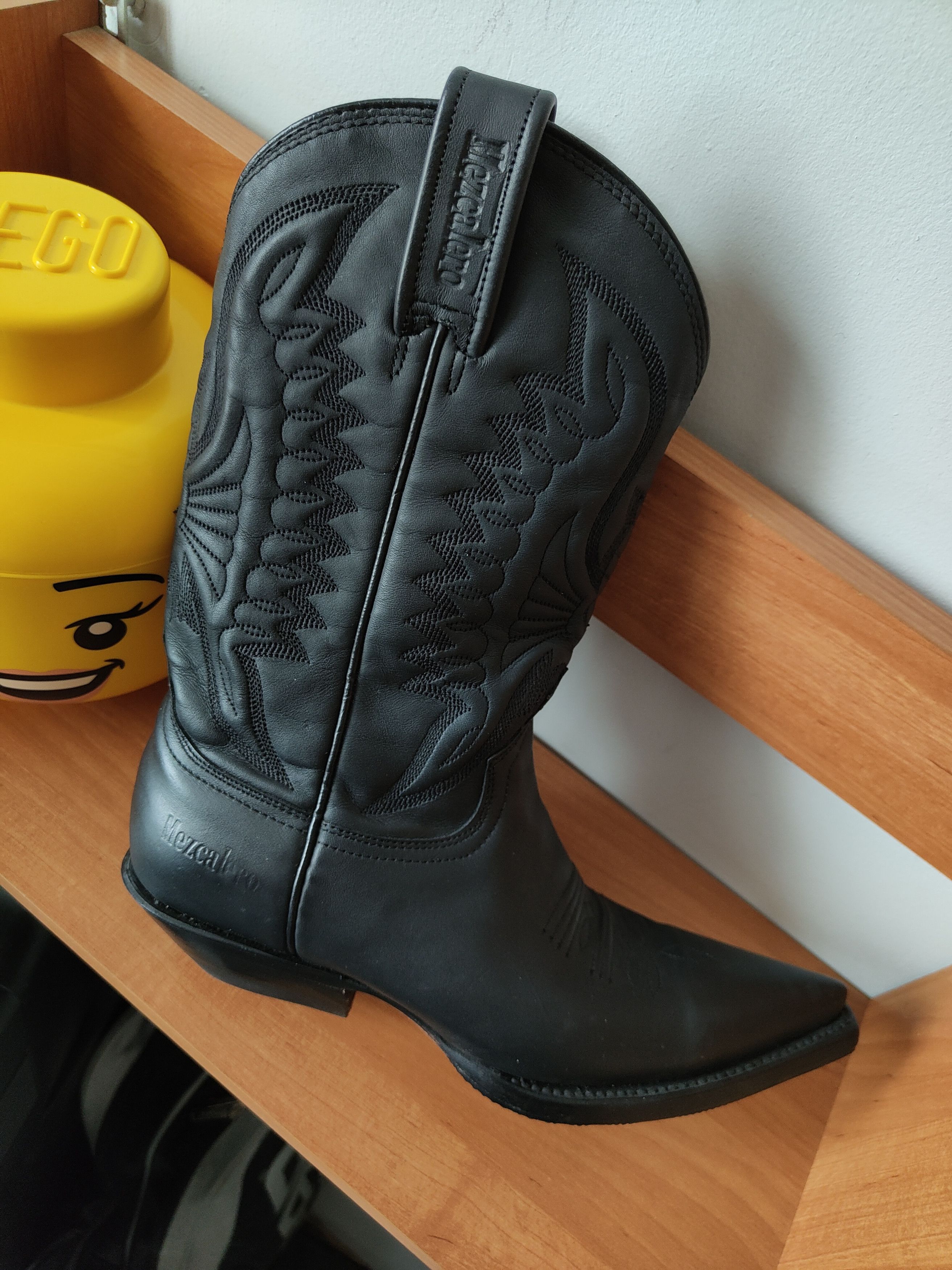 Mezcalero ウエスタンブーツ 23.5 Biker ファッション mezcalero western boots made in Mexico