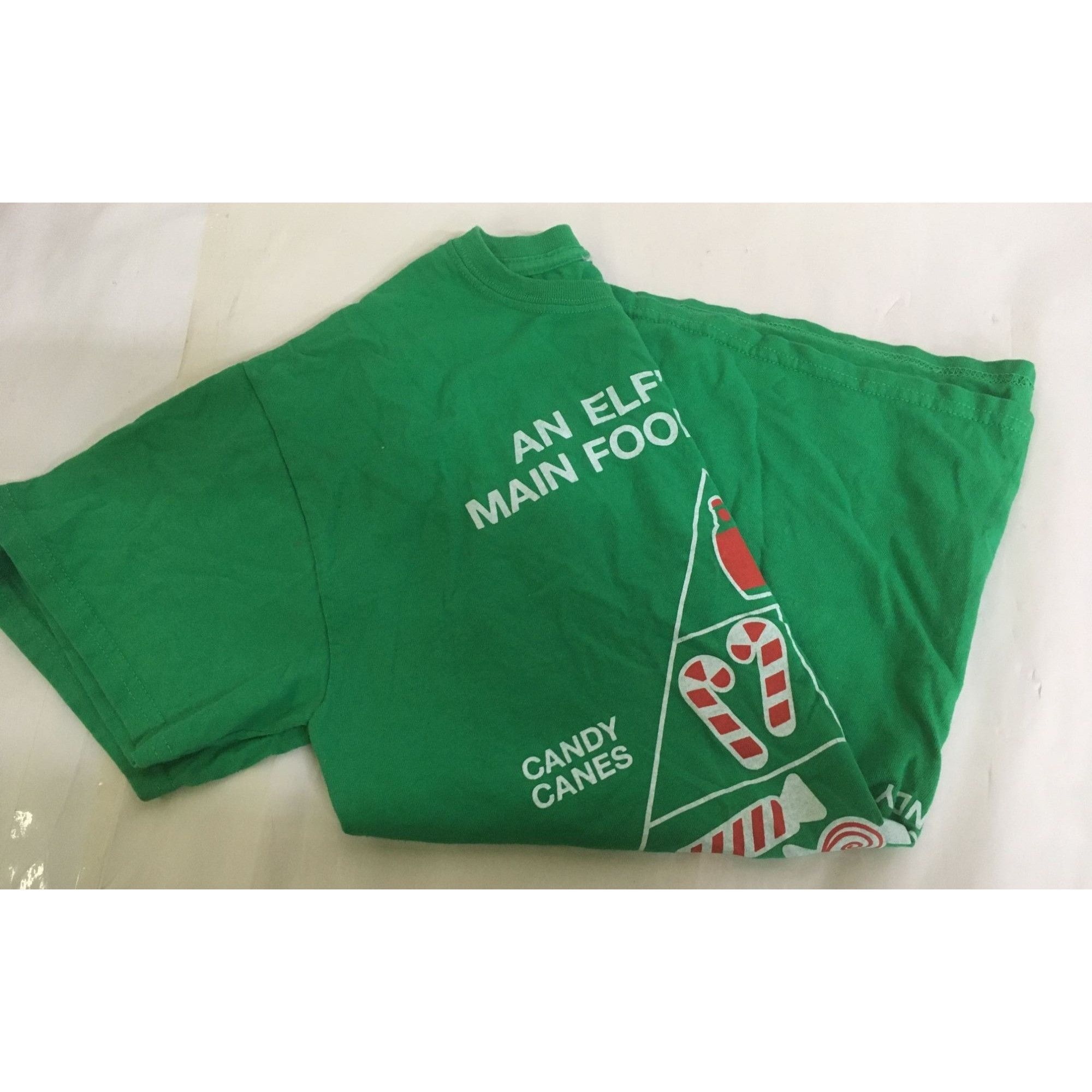 Other The Elf Movie Christmas Elf's 4 Main Food Groups Green T-Shi Size M / US 6-8 / IT 42-44 - 4 Thumbnail