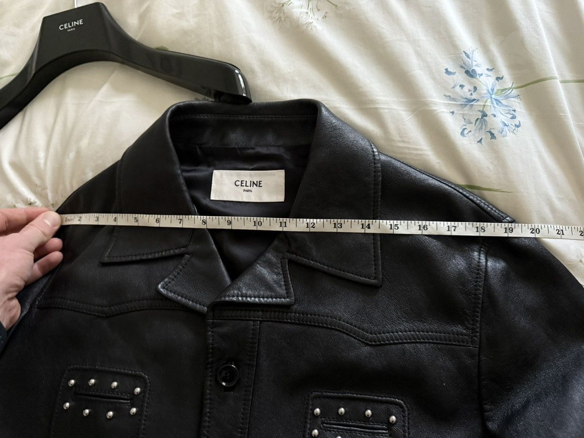 Celine FW20 Celine Hedi Slimane studded leather jacket 54 blouson Size US L / EU 52-54 / 3 - 5 Thumbnail