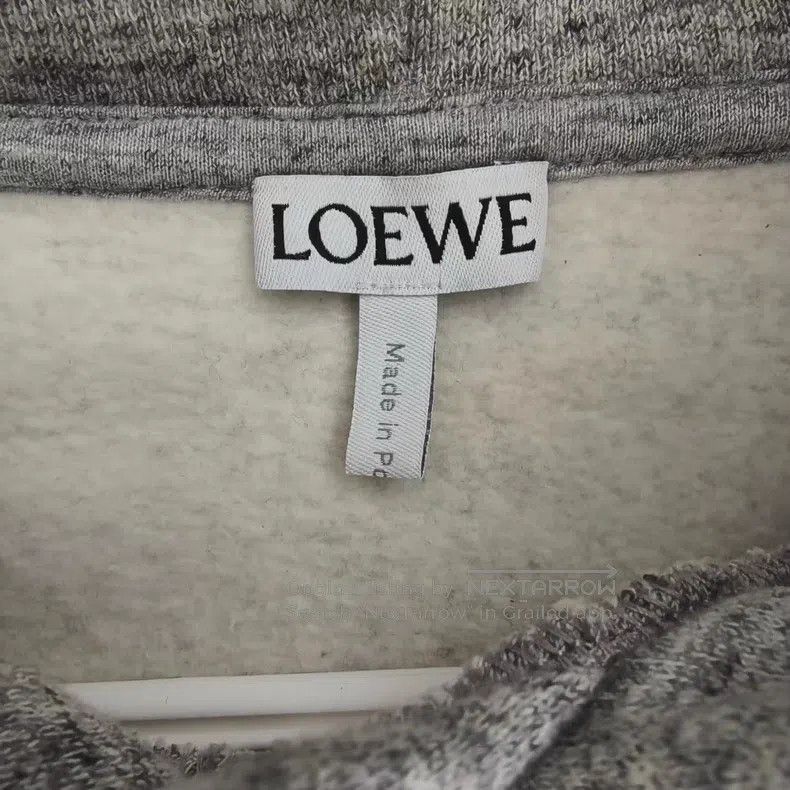 Loewe Loewe Gray Embroidered Logo Long Hooded Sweatshirt Size US M / EU 48-50 / 2 - 3 Thumbnail