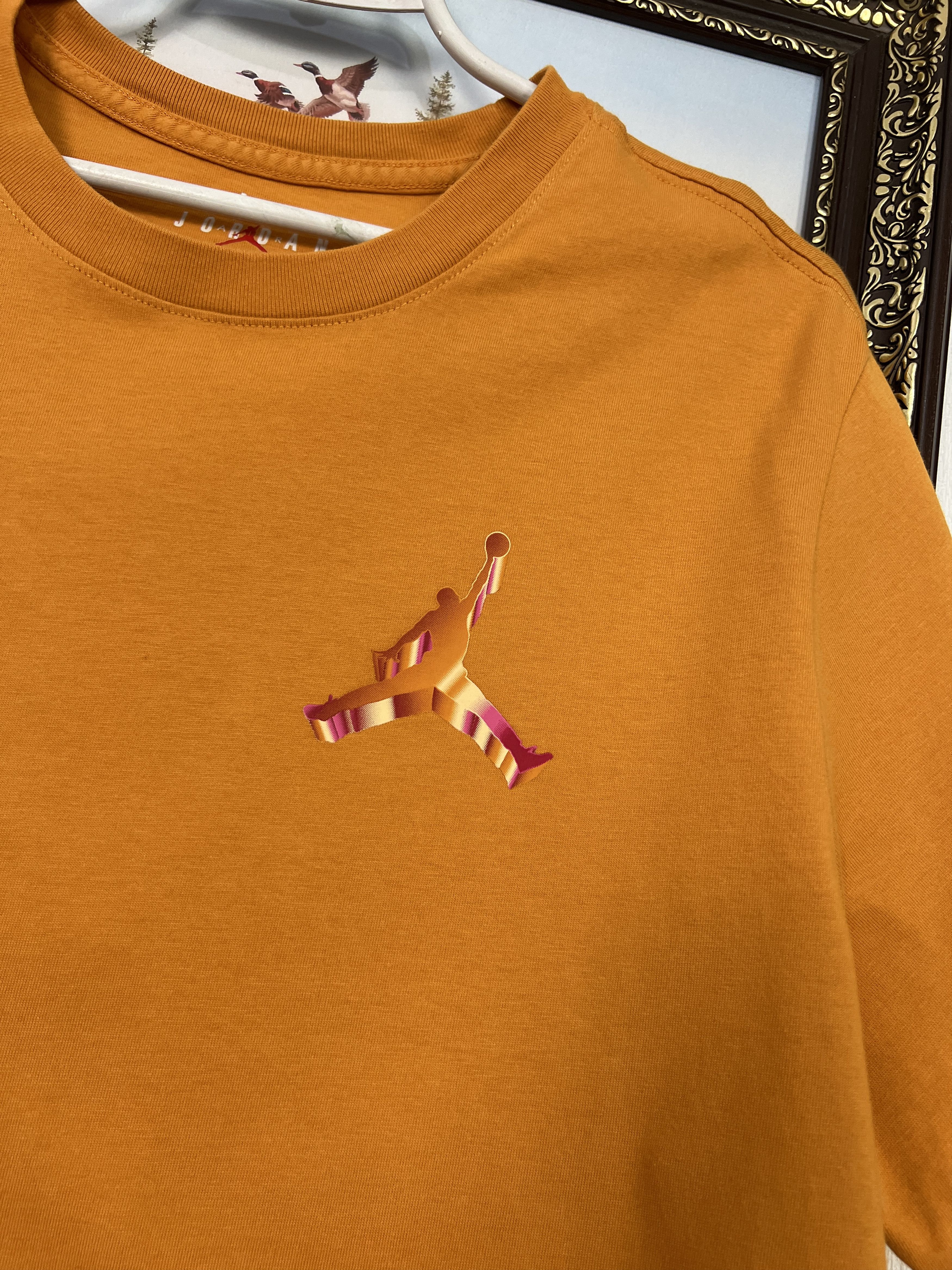 Nike Nike AIR Jordan Jumpman 3D NBA Shirt Orange Mens Jersey Rare Size US L / EU 52-54 / 3 - 5 Thumbnail
