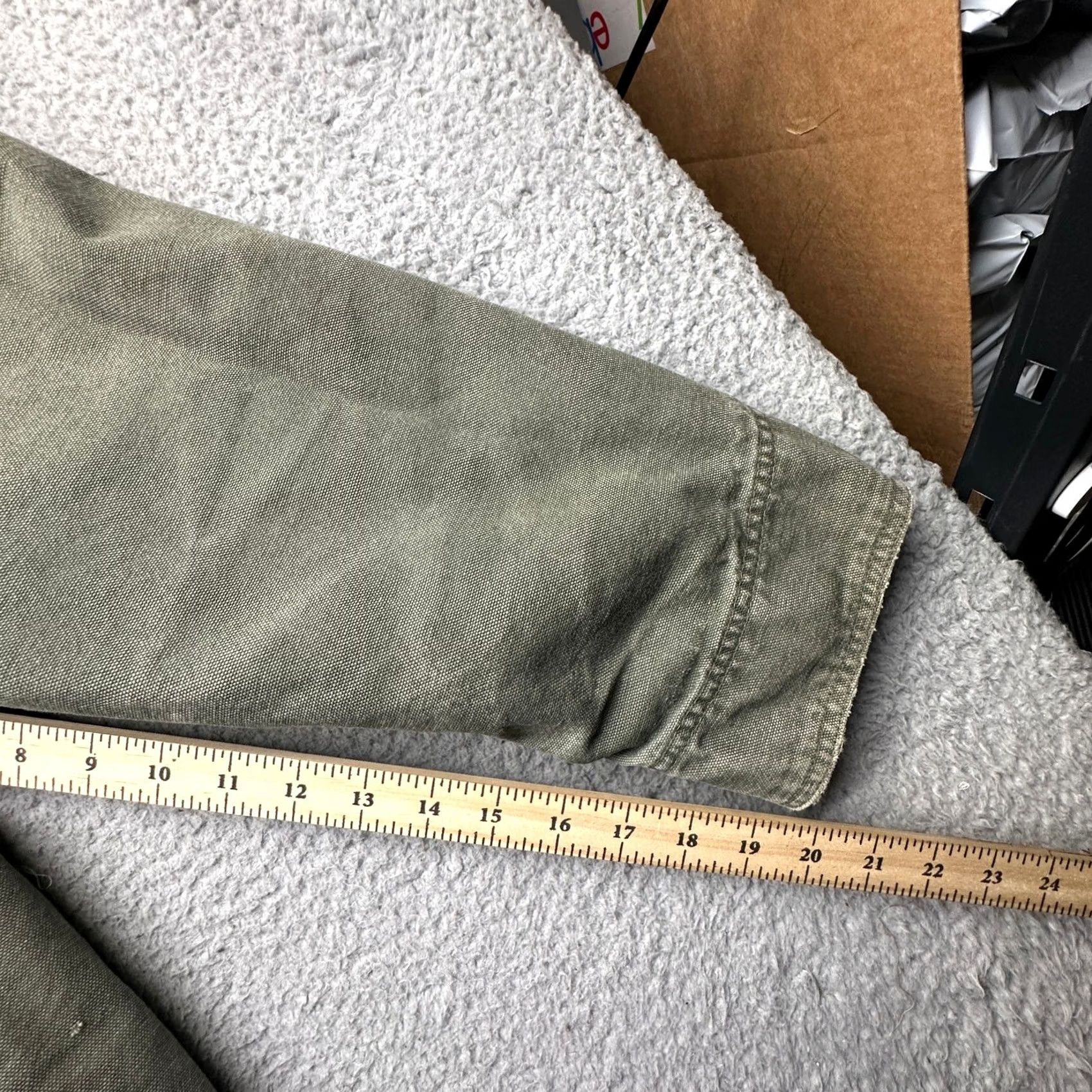 Vintage LL Bean JX75 Primaloft Plaid Lined Canvas Barn Chore Work Coat Mens XL Green Coat Size US XL / EU 56 / 4 - 4 Thumbnail