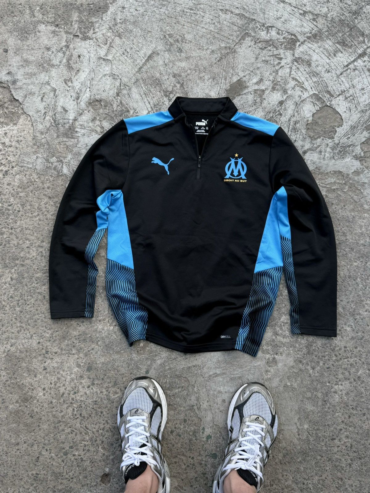 Puma Vintage Y2K Puma x Olympique Marseille Track Soccer Jacket Size US S / EU 44-46 / 1 - 2 Thumbnail