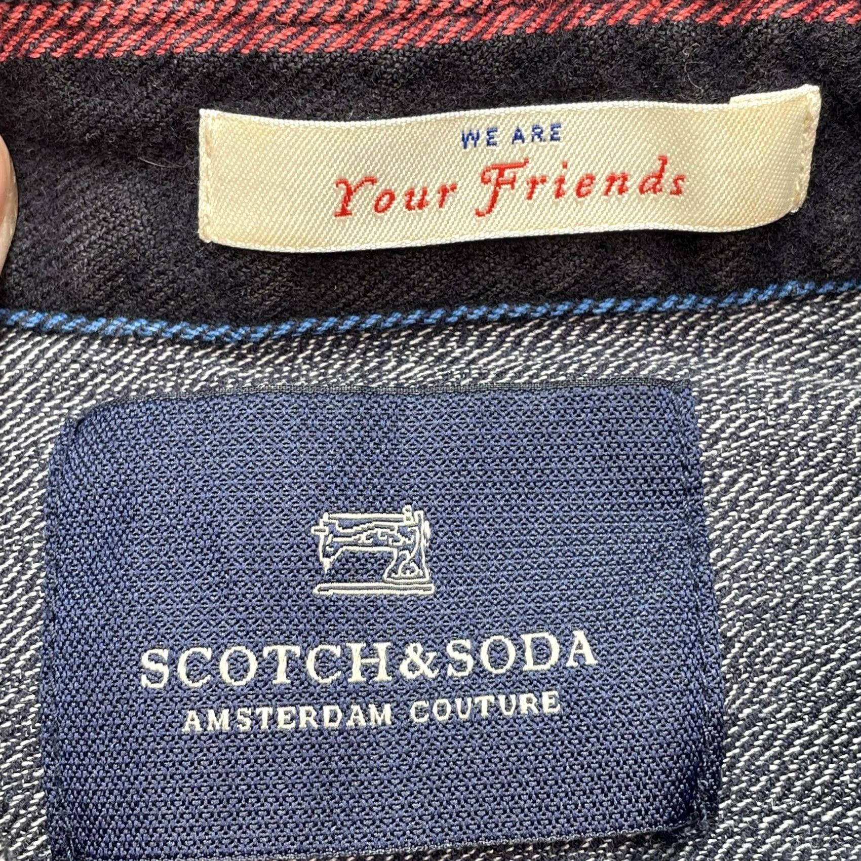 Scotch & Soda Scotch & Soda Shirt Mens Medium Multicolor Plaid Flannel Long Sleeve Button Up Size US M / EU 48-50 / 2 - 3 Thumbnail