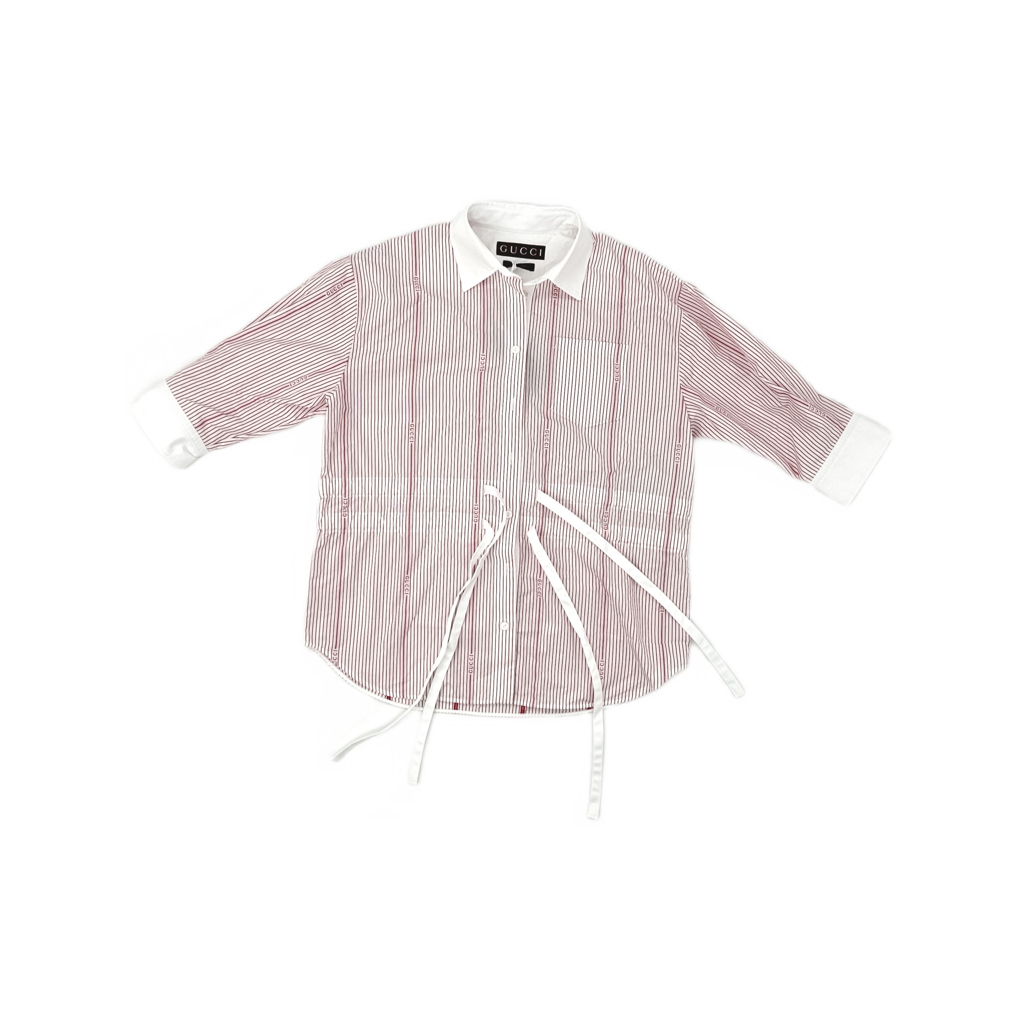 Gucci GUCCI Striped Cotton Button Up Shirt Size 38 Size XS / US 0-2 / IT 36-38 - 1 Thumbnail