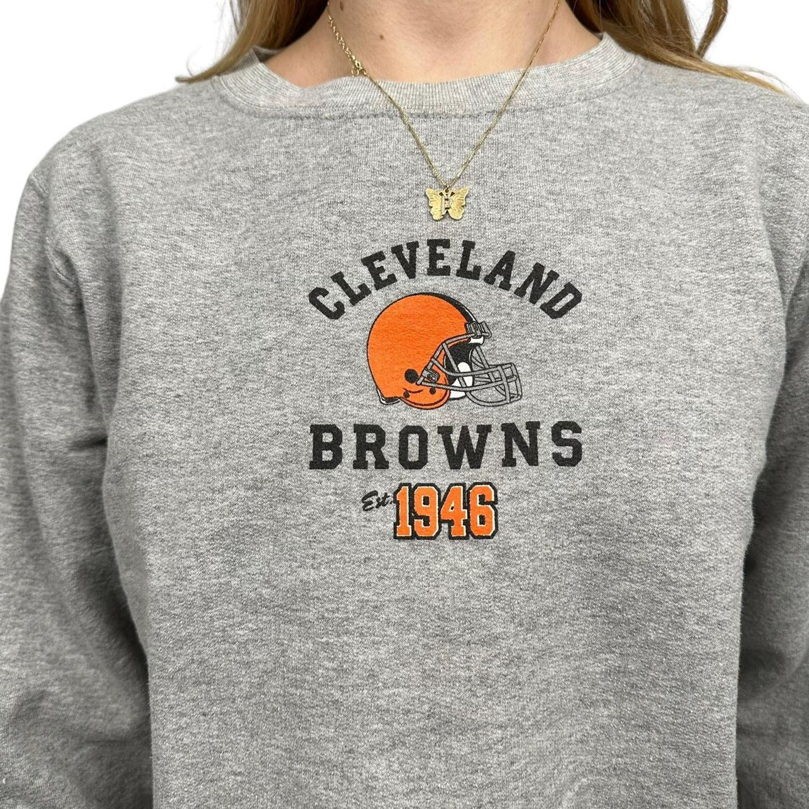 Other Vintage womens cleveland browns crewneck Size M / US 6-8 / IT 42-44 - 2 Thumbnail