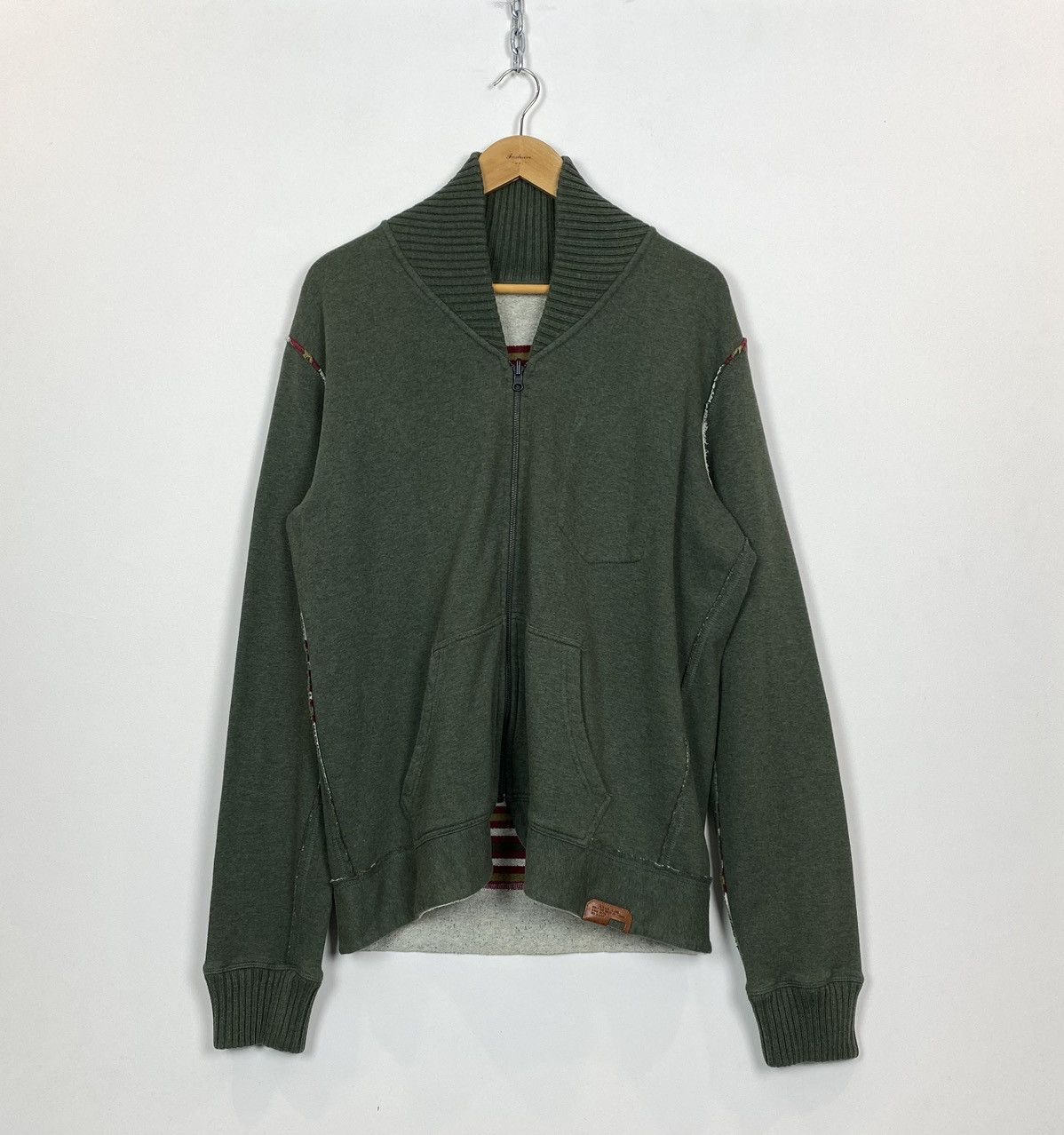 Diesel Vintage Diesel Full Zip Long Sleeve Hoodie Size XL Top Green Size US XL / EU 56 / 4 - 1 Thumbnail