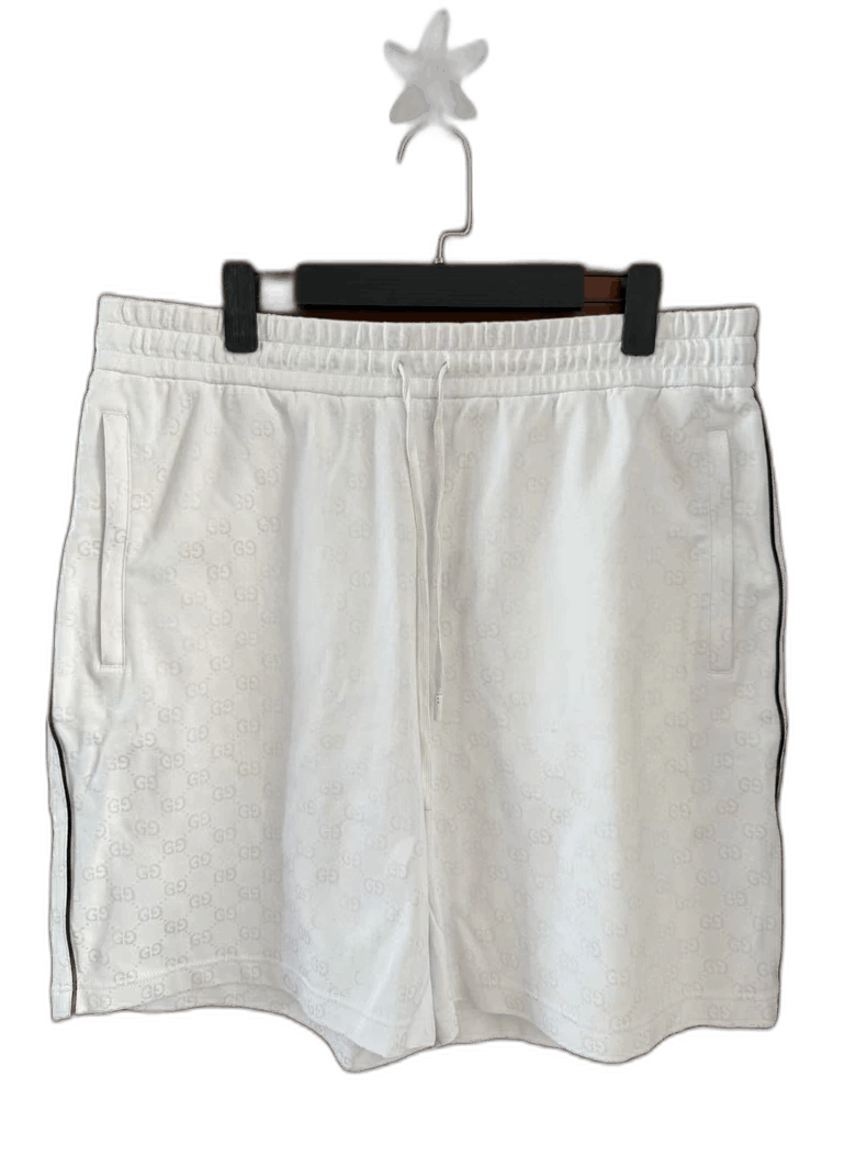 Gucci Gucci 25 New White Logo Shorts-2507 Size US 44 / EU 60 - 1 Thumbnail