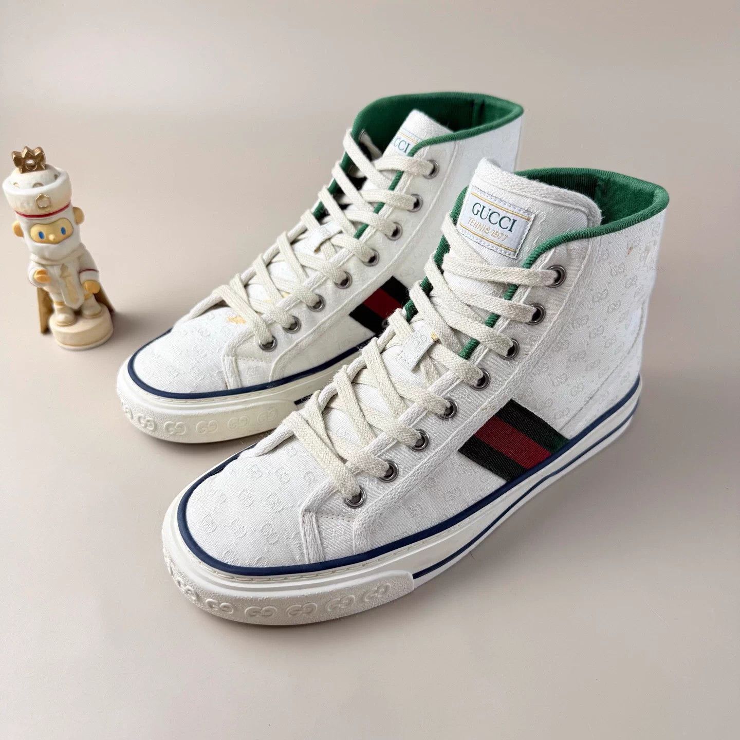 Gucci GUCCI GG Monogram 1977 Tennis Shoes 37 Size US 6 / IT 36 - 1 Thumbnail