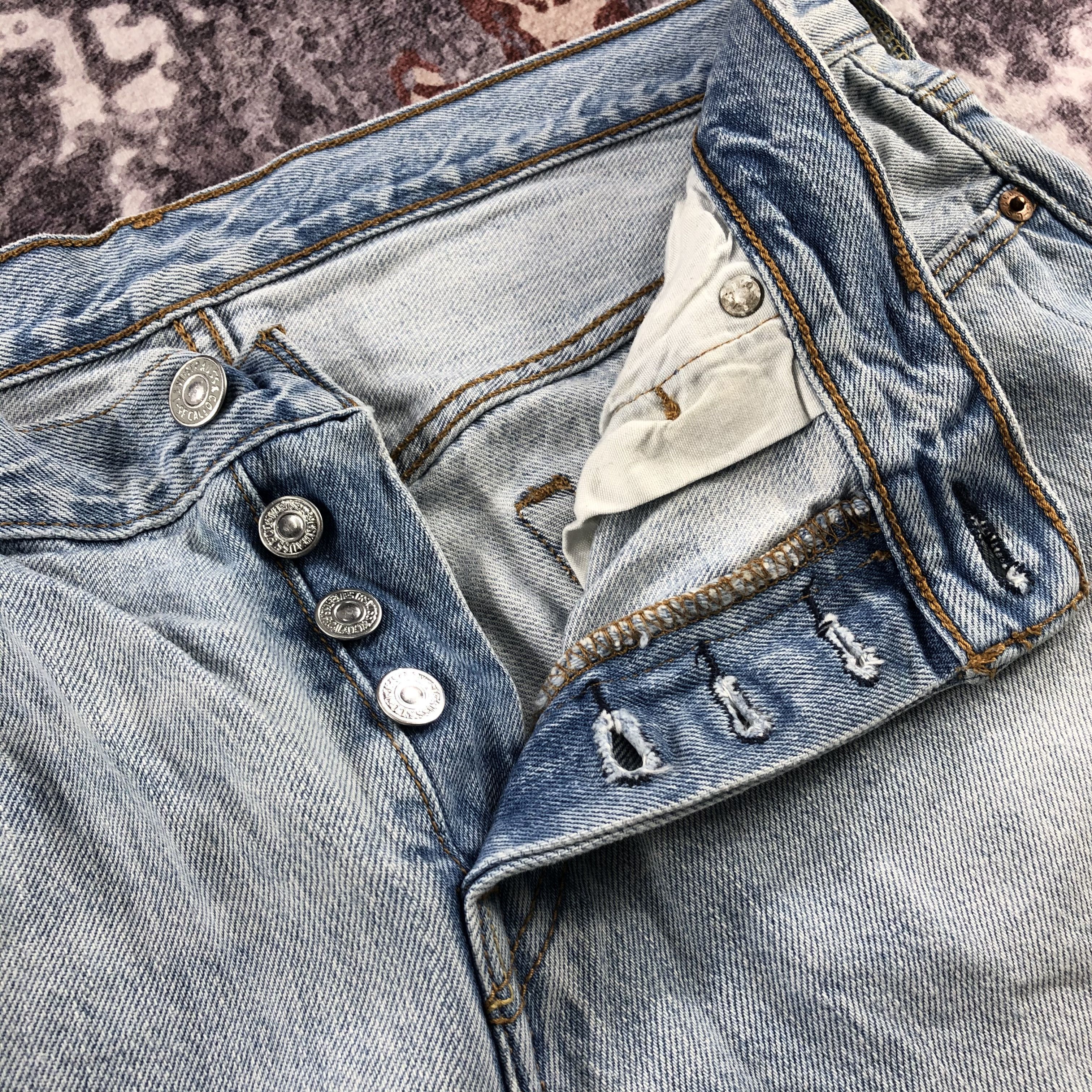 Levi's Vintage Light Wash Levis 501 Jeans-JM2278 Size US 34 / EU 50 - 11 Thumbnail