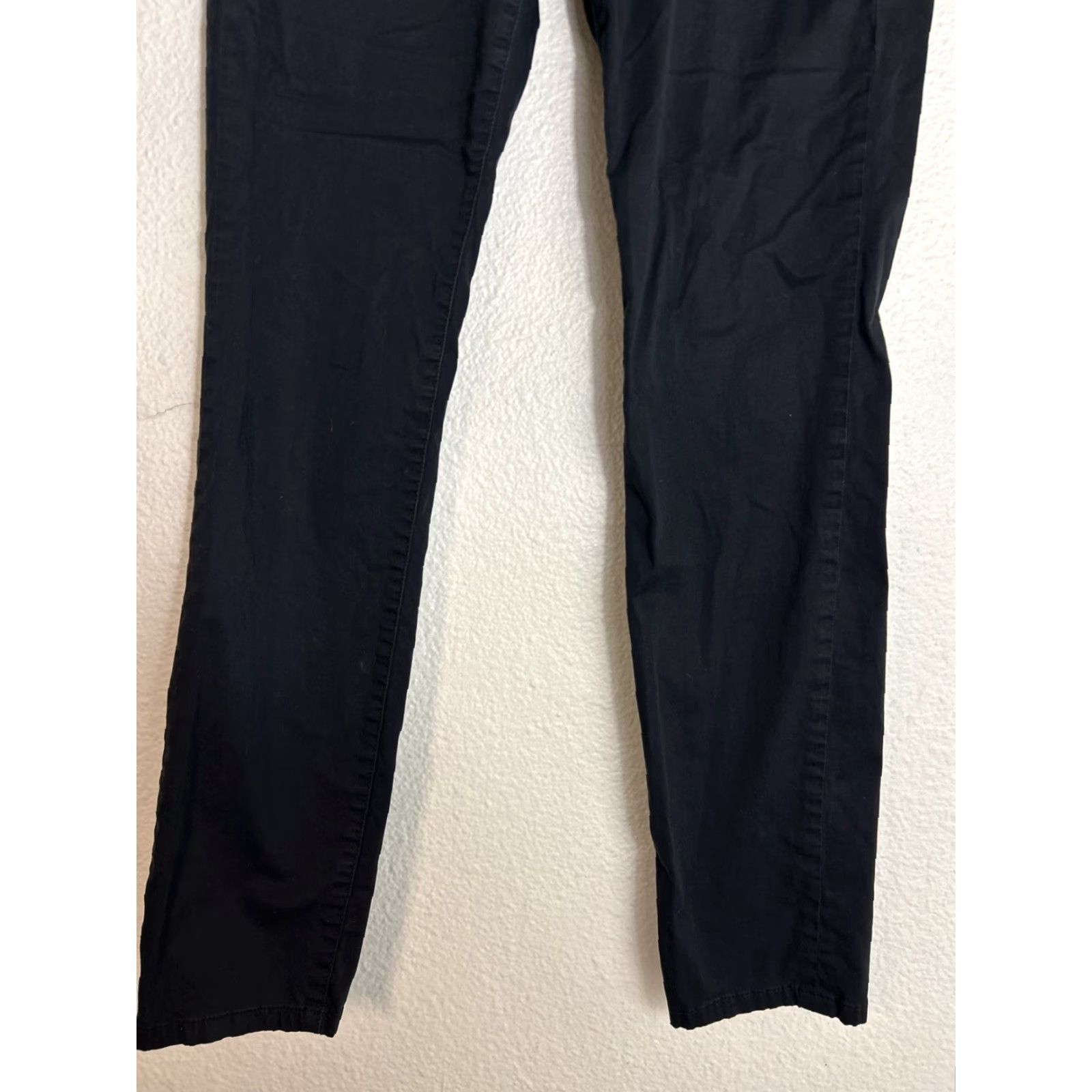 Vintage CAbi Pants Womens Size 2 Black Sateen Skinny Style 798 Stretch Cotton 29x30 Size 26" / US 2 / IT 38 - 2 Thumbnail