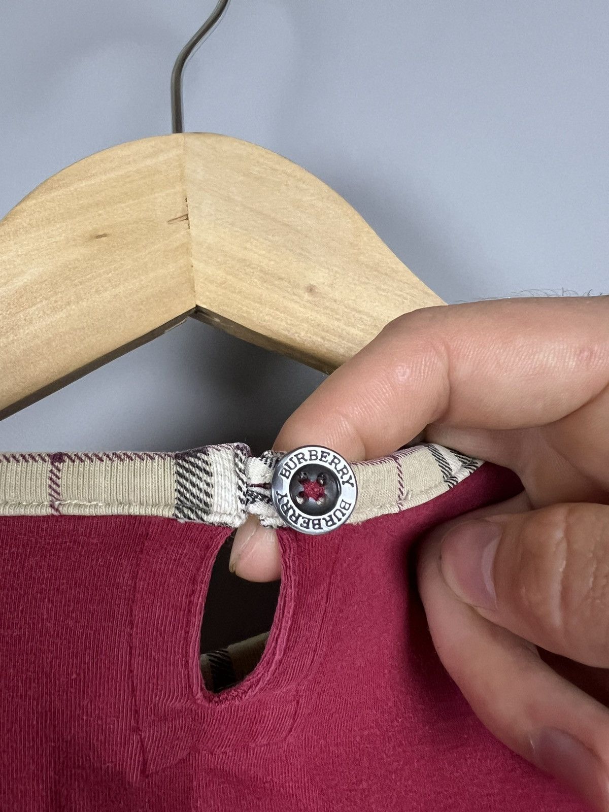 Burberry Vintage BURBERRY long sleeve nova check collar/cuffs Size M / US 6-8 / IT 42-44 - 7 Thumbnail