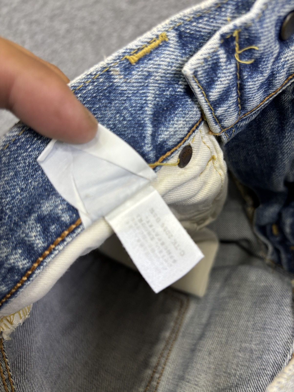 Edwin 💥Thrashed💥Vintage Edwin Wide Baggy Selvedge Denim F974 Size US 26 / EU 42 - 14 Thumbnail