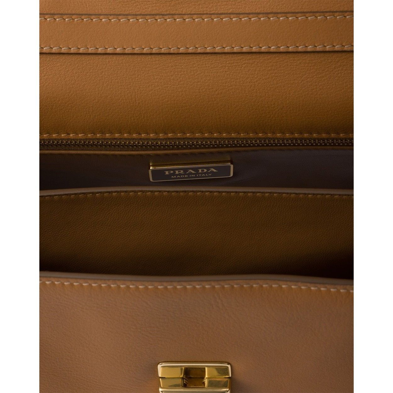 Prada PRADA Soft Sound Medium $4300 Caramel Leather Shoulder Bag N Size ONE SIZE - 4 Thumbnail