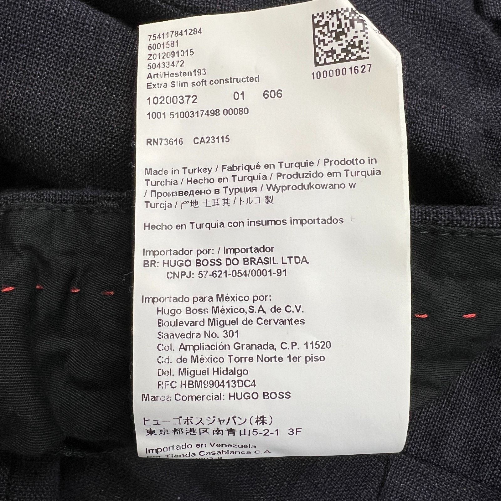 Hugo Boss AG Dieselstrasse Pants 33x28 Extra Slim Trousers