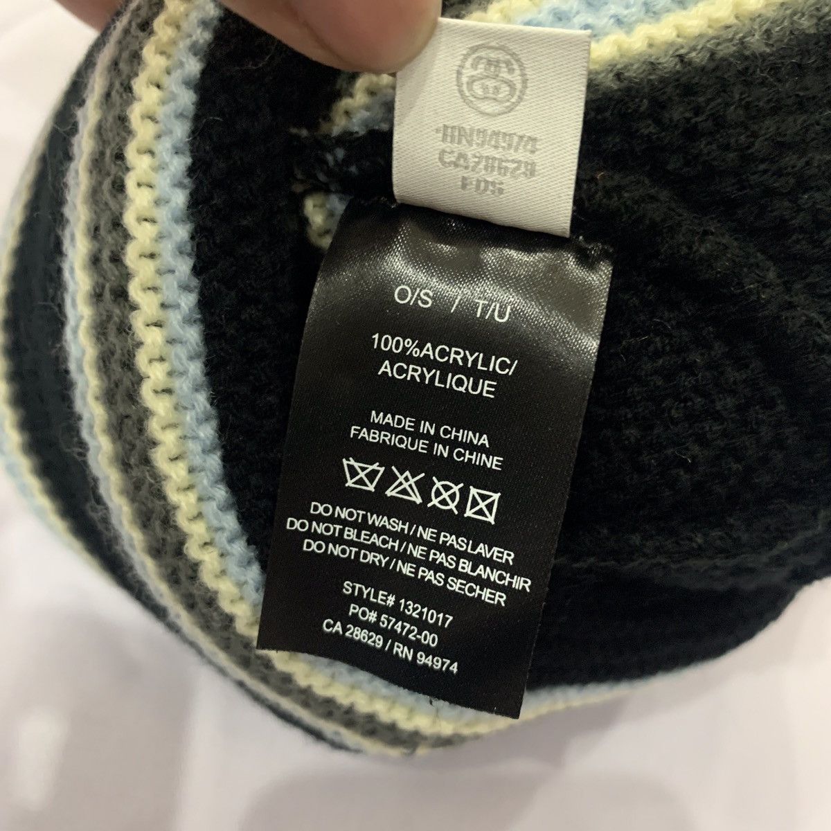 Stussy × Vintage Stussy Triple Stripe Cuff Beanie Size ONE SIZE - 4 Thumbnail
