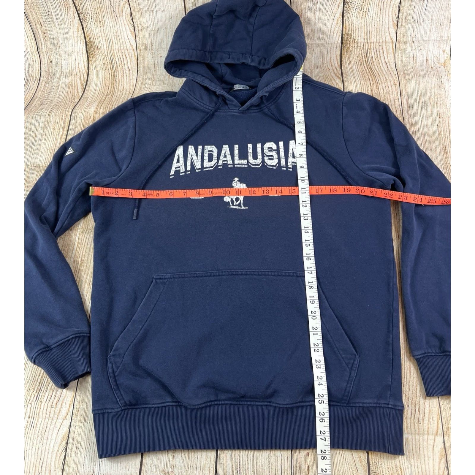 Next Level Next Level Mens Hoodie Cowboy Pullover Sweatshirt Blue M Medium Horse Country Club Andalusia Size US M / EU 48-50 / 2 - 3 Thumbnail