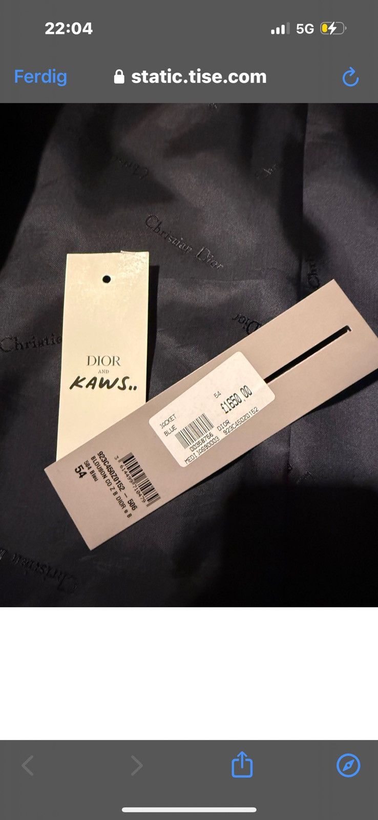 Dior × Kaws Dior x kaws Size US L / EU 52-54 / 3 - 9 Thumbnail