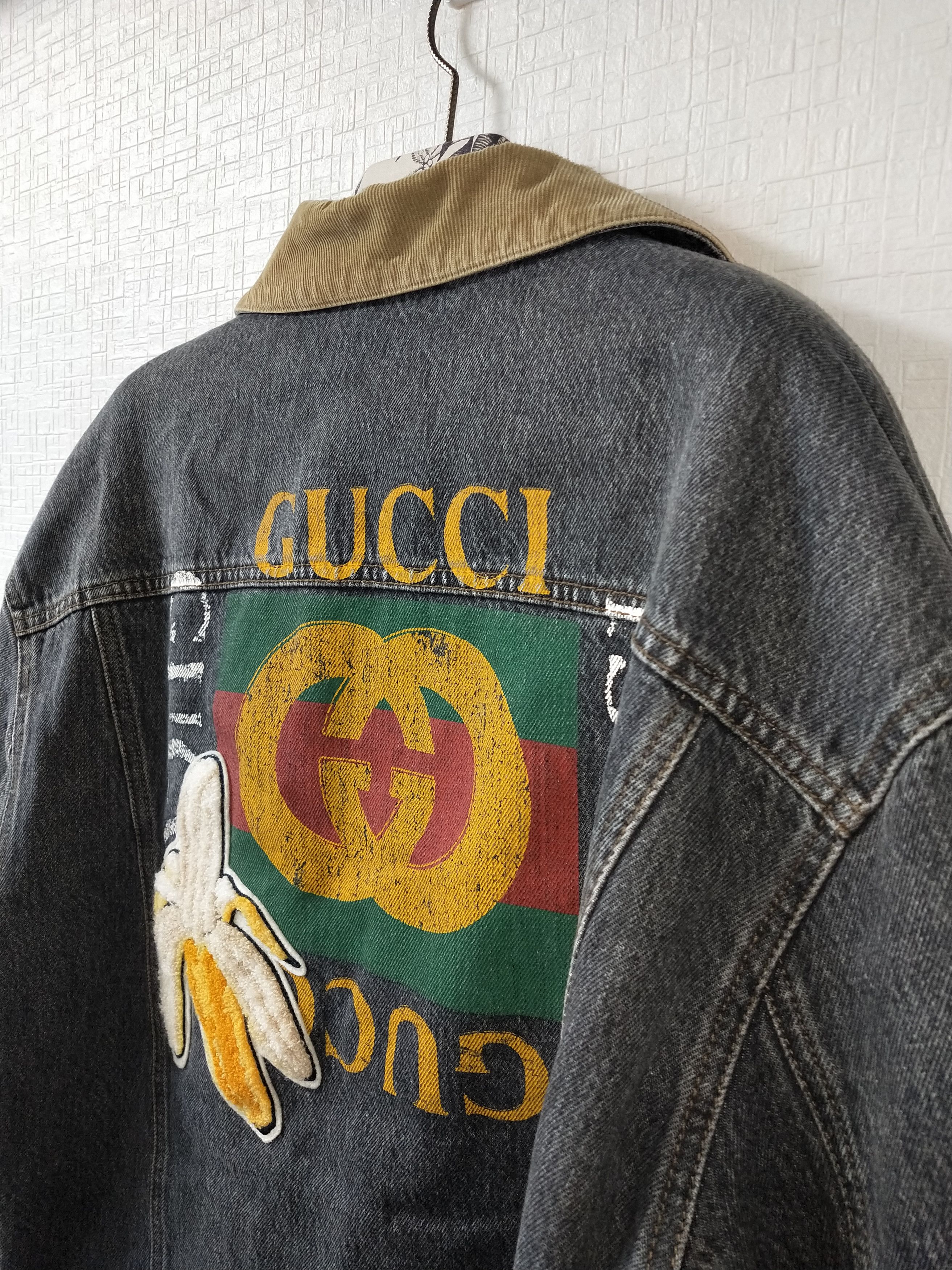 Gucci Denim Jacket with Banana Patch Size US M / EU 48-50 / 2 - 3 Thumbnail