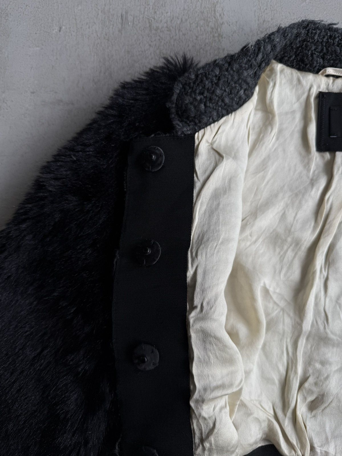Dolce & Gabbana Archive D&G - Tweed Fur Cropped Jacket Size S / US 4 / IT 40 - 8 Thumbnail