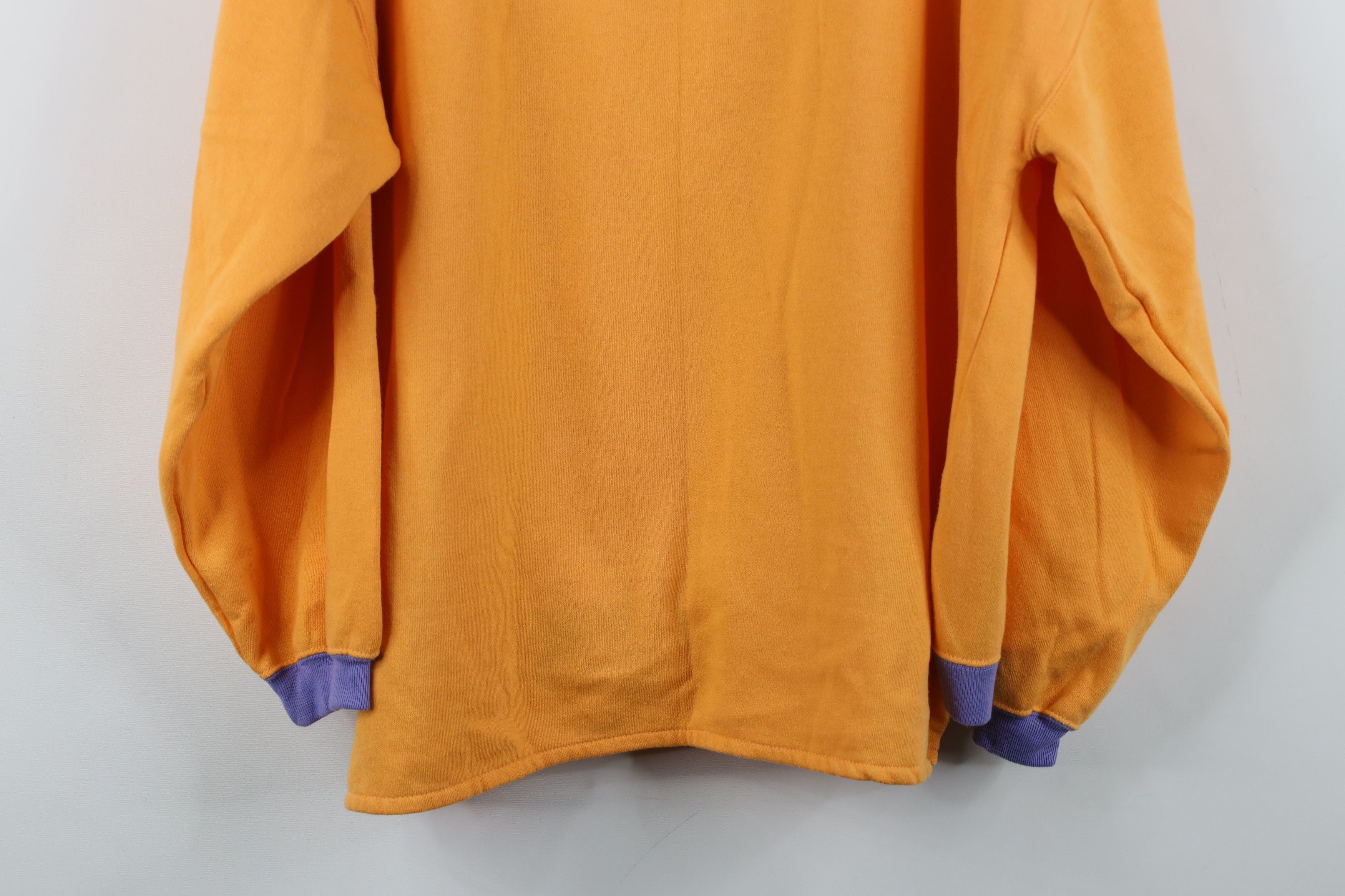Converse Vintage 90s Converse Chuck Taylor Block Sweatshirt Orange Size XL / US 12-14 / IT 48-50 - 16 Thumbnail