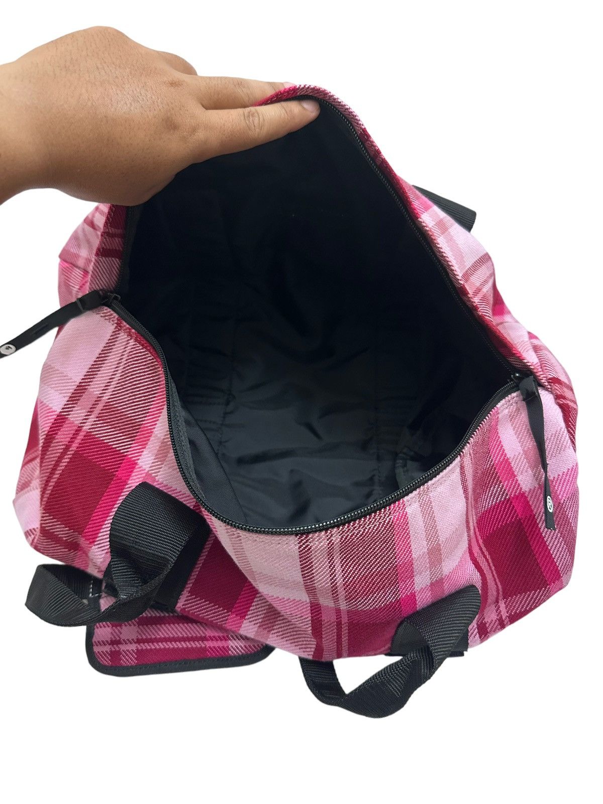 Bape 🇯🇵 A Bathing Ape Checked Boston Duffle Bag Size ONE SIZE - 6 Thumbnail