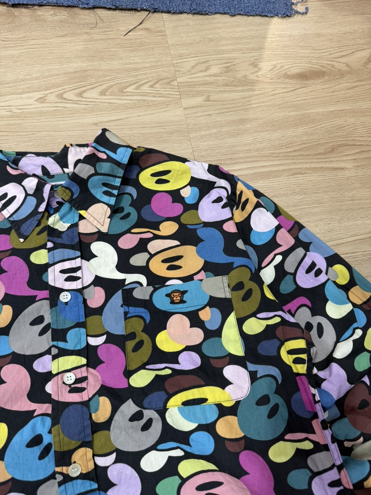 Vintage 90’s BATHING APE BAPE RARE MILO LOGO Y2K VINTAGE SHIRT Size US M / EU 48-50 / 2 - 3 Thumbnail