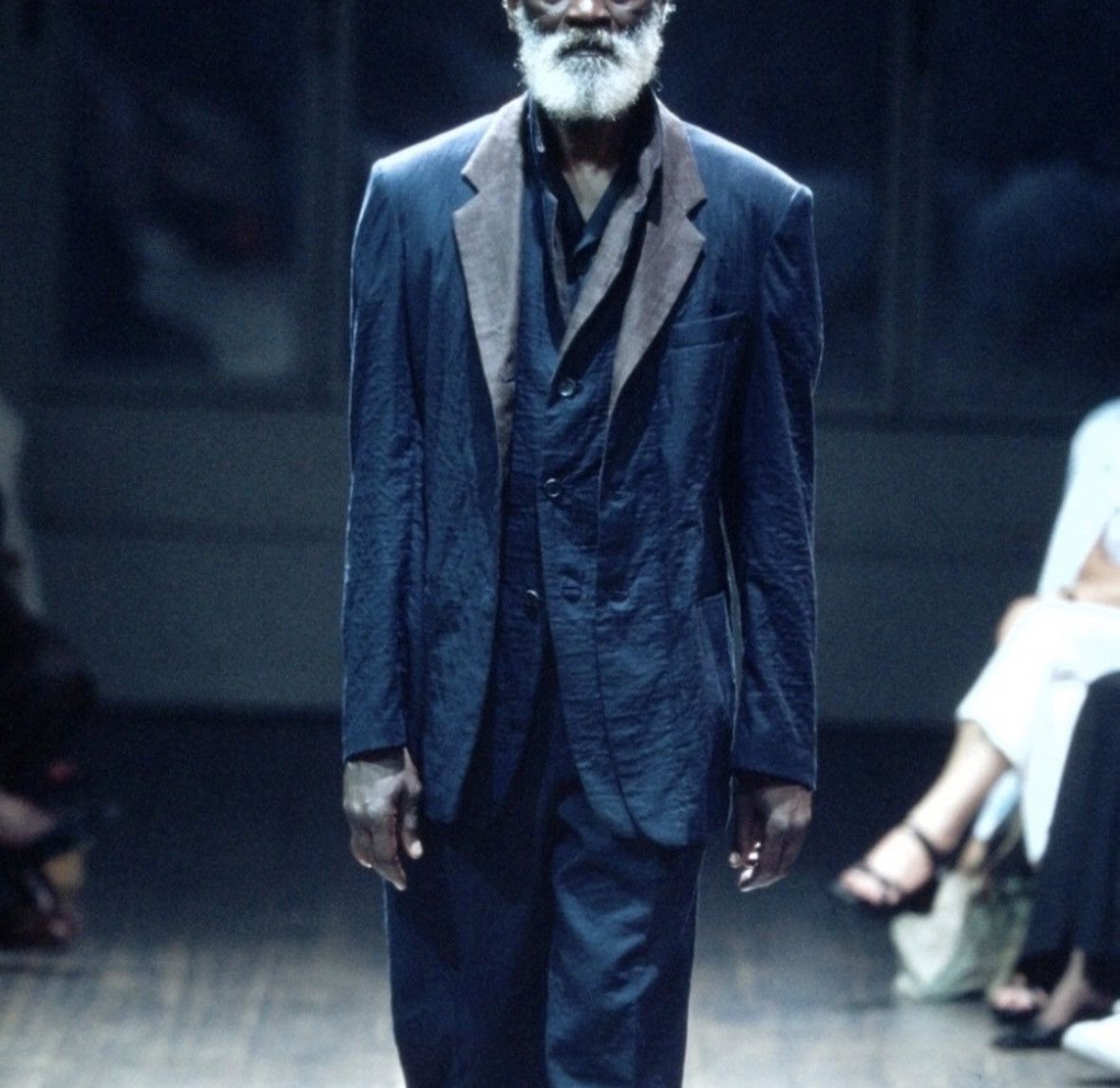 Yohji Yamamoto Yohji Yamamoto Pour homme 2001SS Double-Layered Cardigan Size US M / EU 48-50 / 2 - 7 Thumbnail