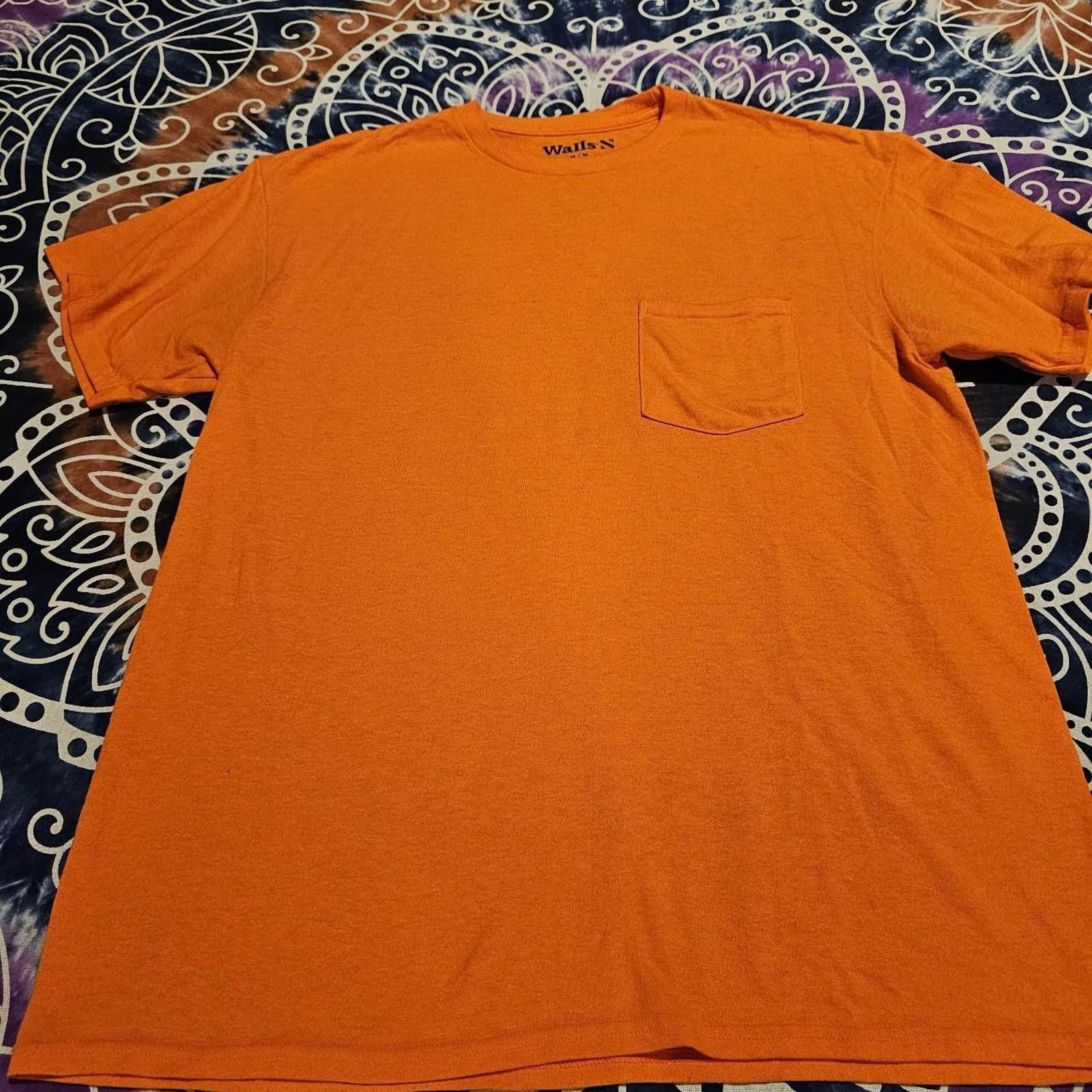 Designer Men's Orange T-shirt With Pocket Size US M / EU 48-50 / 2 - 2 Thumbnail