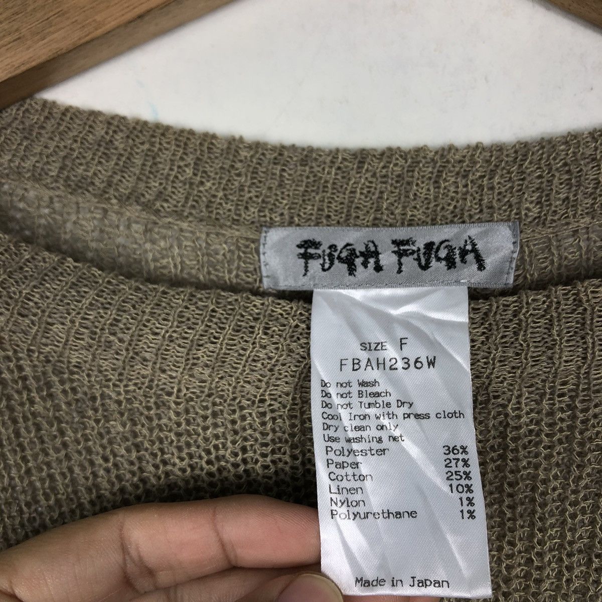 Beauty Beast 🔥Vintage Distressed Knit Sweatshirt Fuga Fuga Issey Miyake Size US M / EU 48-50 / 2 - 8 Thumbnail